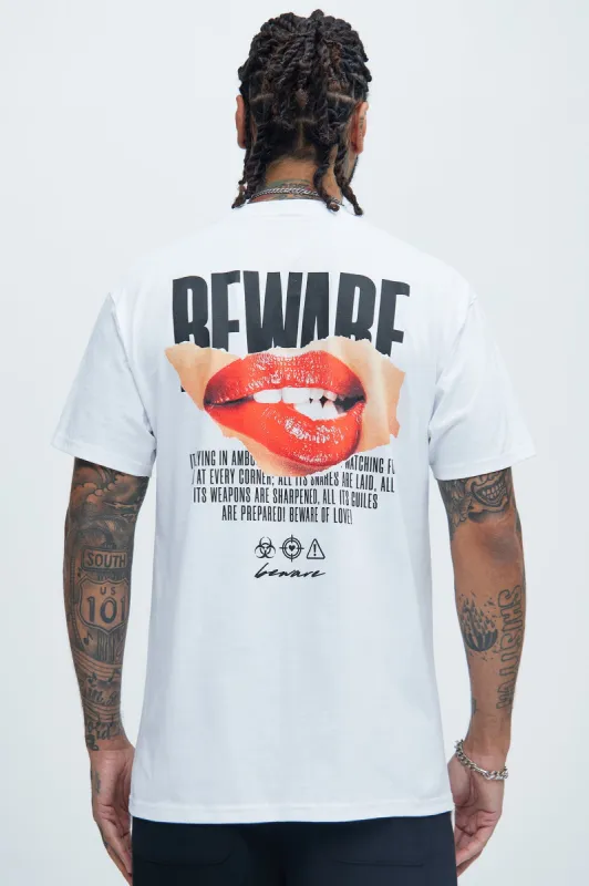 Keep Your Heart Short Sleeve Tee - White sold by Fashion Nova