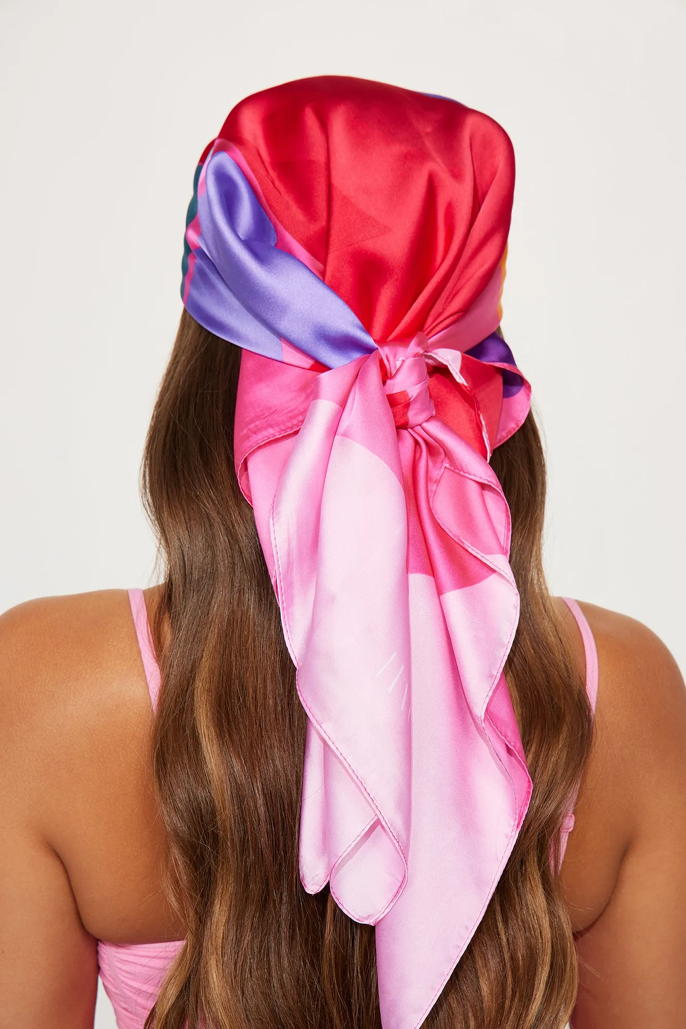 Breezy Floral Head Scarf - Pink sold by Fashion Nova