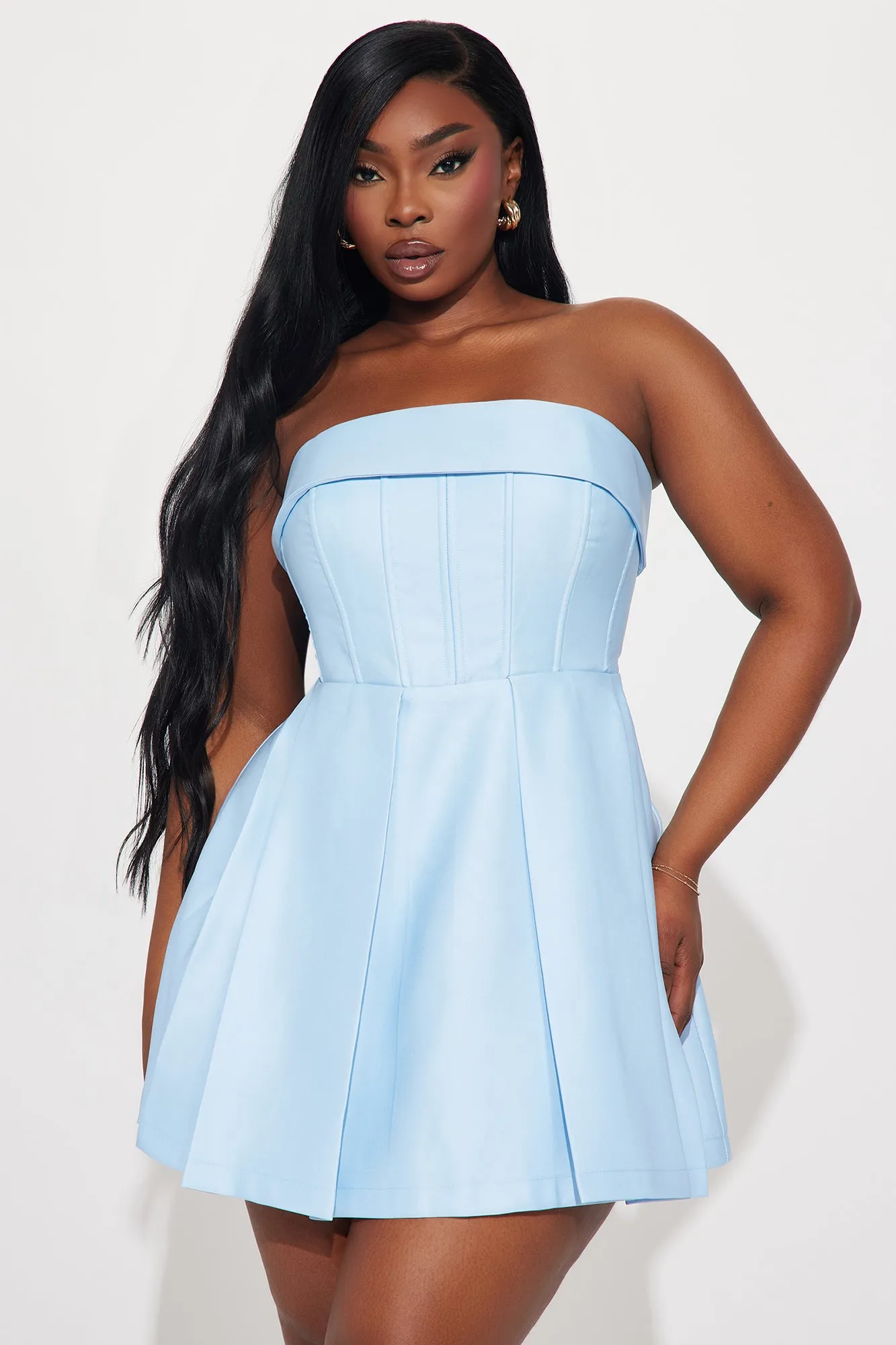 Definitely Darling Mini Dress - Light Blue sold by Fashion Nova product image thumbnail 4