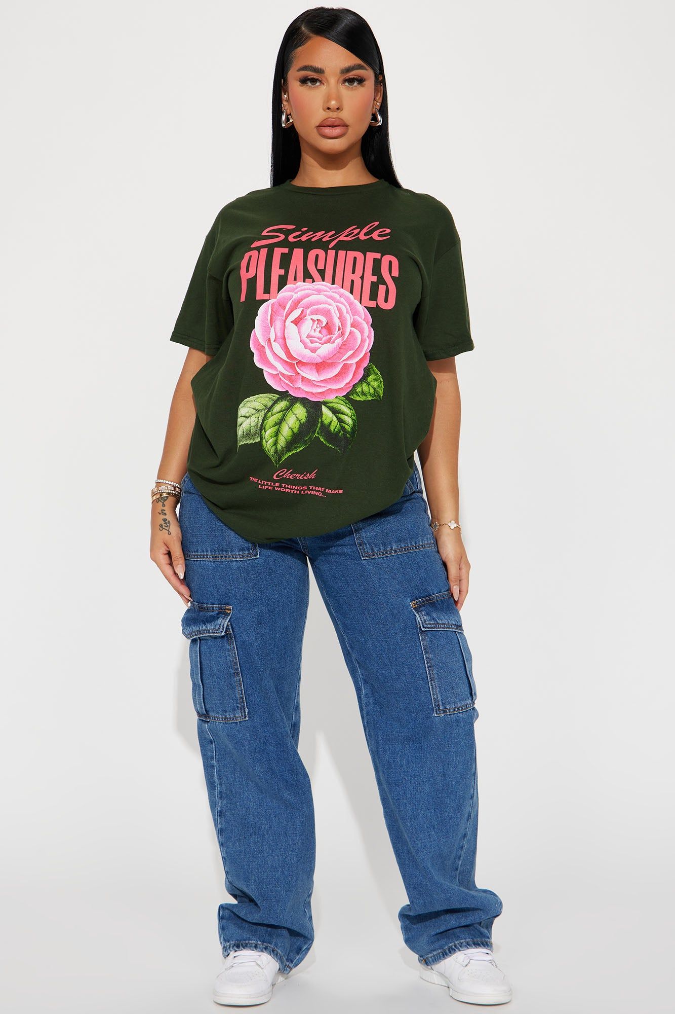 Simple Pleasures Graphic Tshirt - Green sold by Fashion Nova product image thumbnail 2