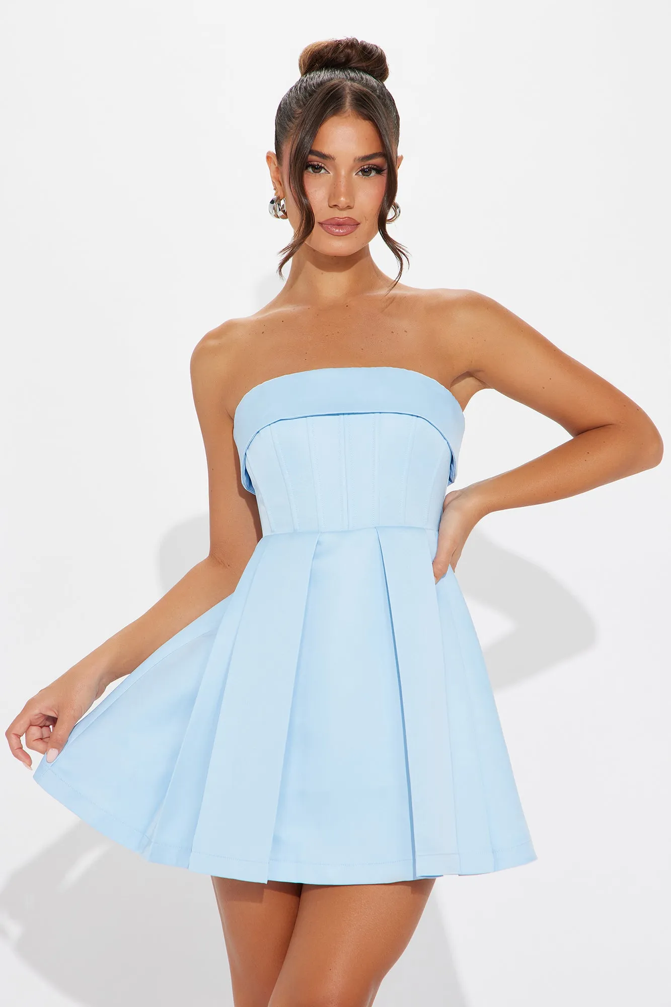 Definitely Darling Mini Dress - Light Blue sold by Fashion Nova product image thumbnail 2