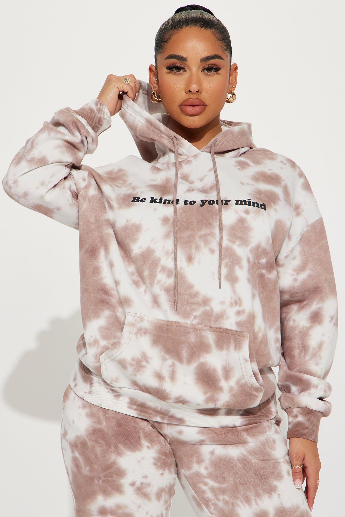 Be Kind Tie Dye Jogger Set - Mocha/combo sold by Fashion Nova product image thumbnail 2