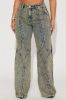 Exclusivity Tinted Baggy Jeans - Vintage Wash sold by Fashion Nova