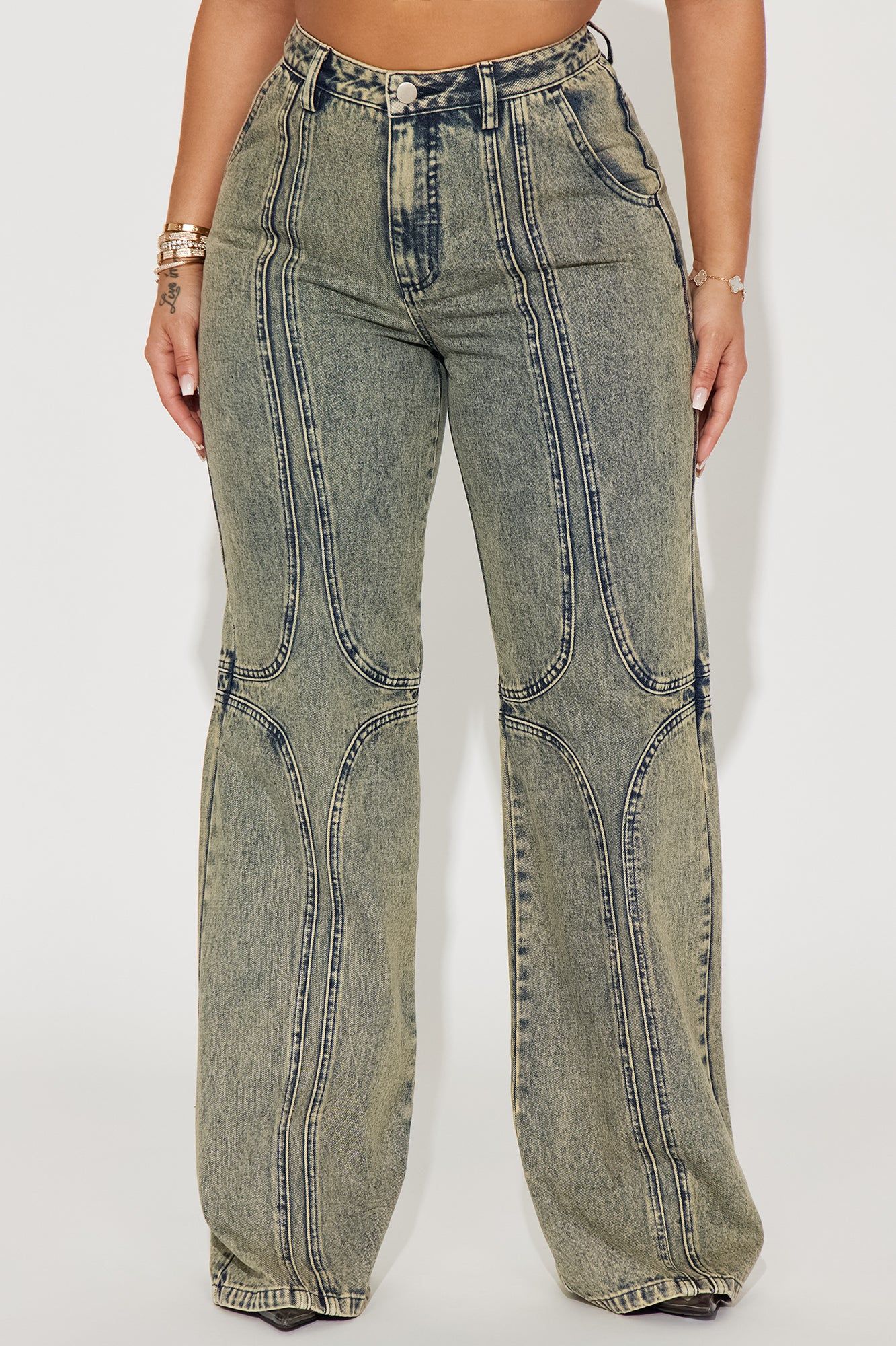 Exclusivity Tinted Baggy Jeans - Vintage Wash sold by Fashion Nova product image thumbnail 2