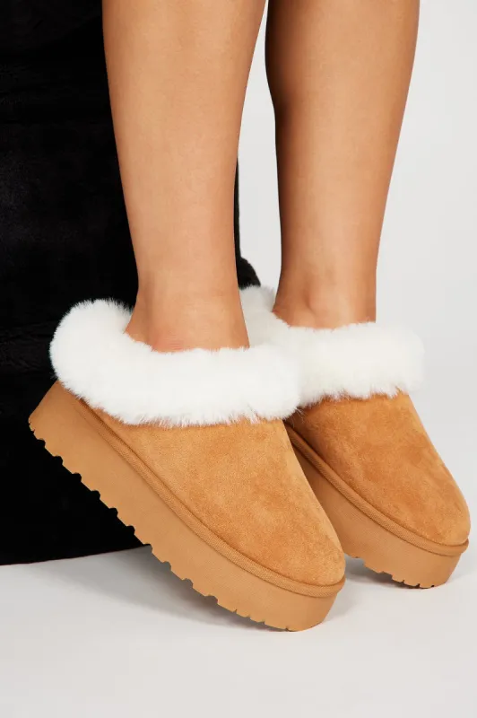 Day In The Life Slippers - Tan sold by Fashion Nova