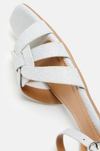 People Pleaser Flat Sandals - Silver sold by Fashion Nova