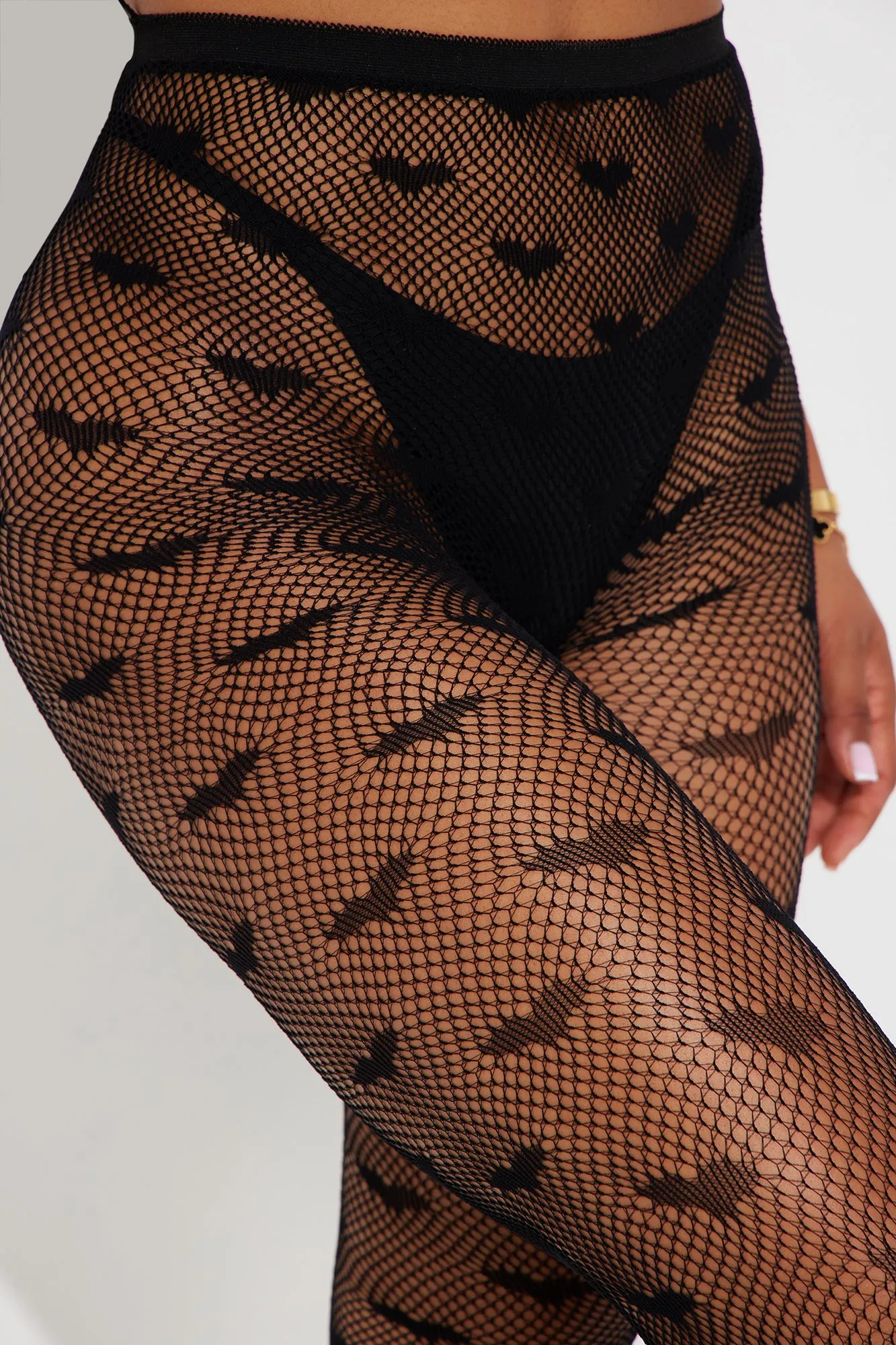 I Heart You Tights - Black sold by Fashion Nova product image thumbnail 2