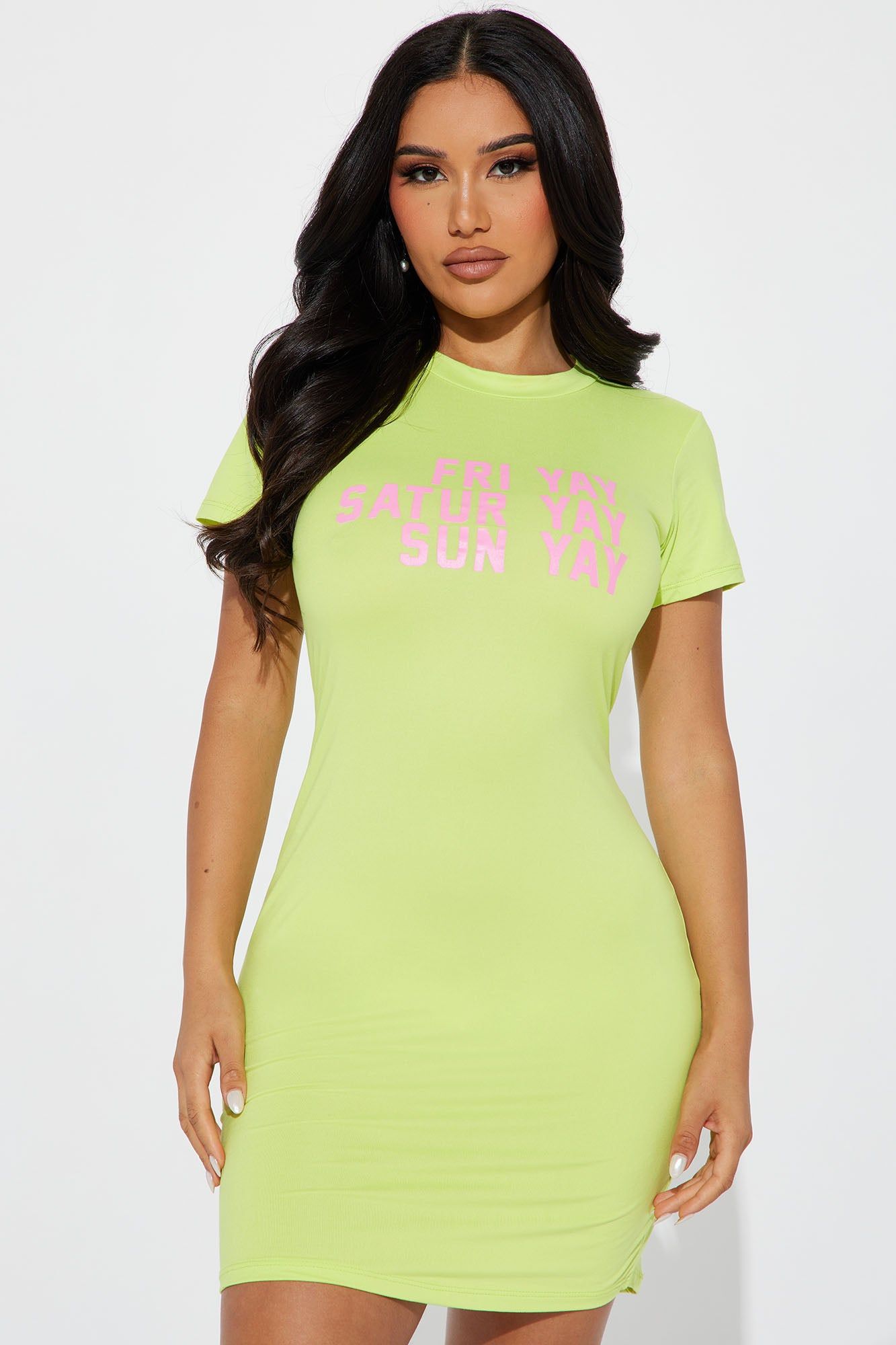 Weekend Ready PJ Sleep Shirt - Lime sold by Fashion Nova