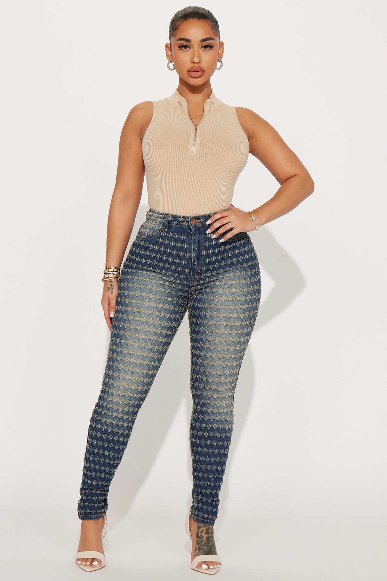 Take Some Time Skinny Jeans - Medium Wash sold by Fashion Nova