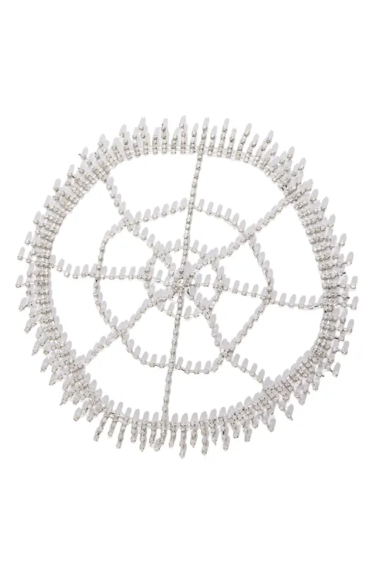 Prima Donna Rhinestone Head Piece - Silver sold by Fashion Nova
