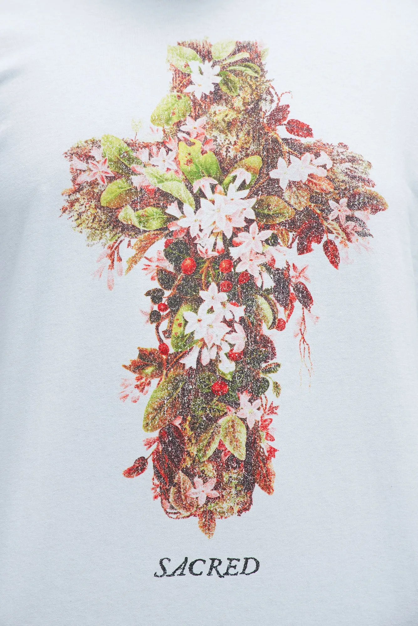 Sacred Bouquet Short Sleeve Tee - White sold by Fashion Nova product image thumbnail 3