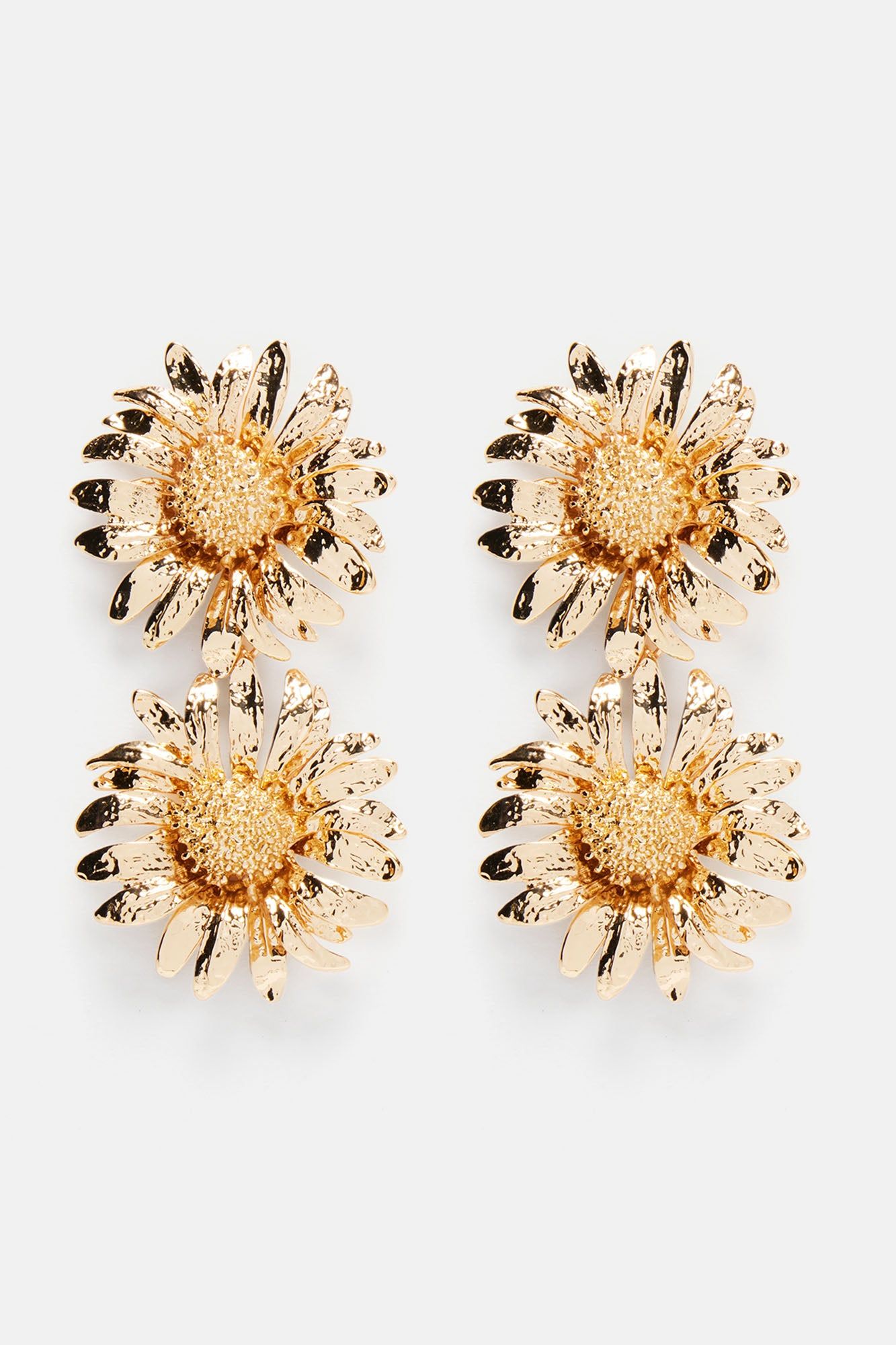 Chase Dreams And Sunflowers Earrings - Gold sold by Fashion Nova product image thumbnail 3