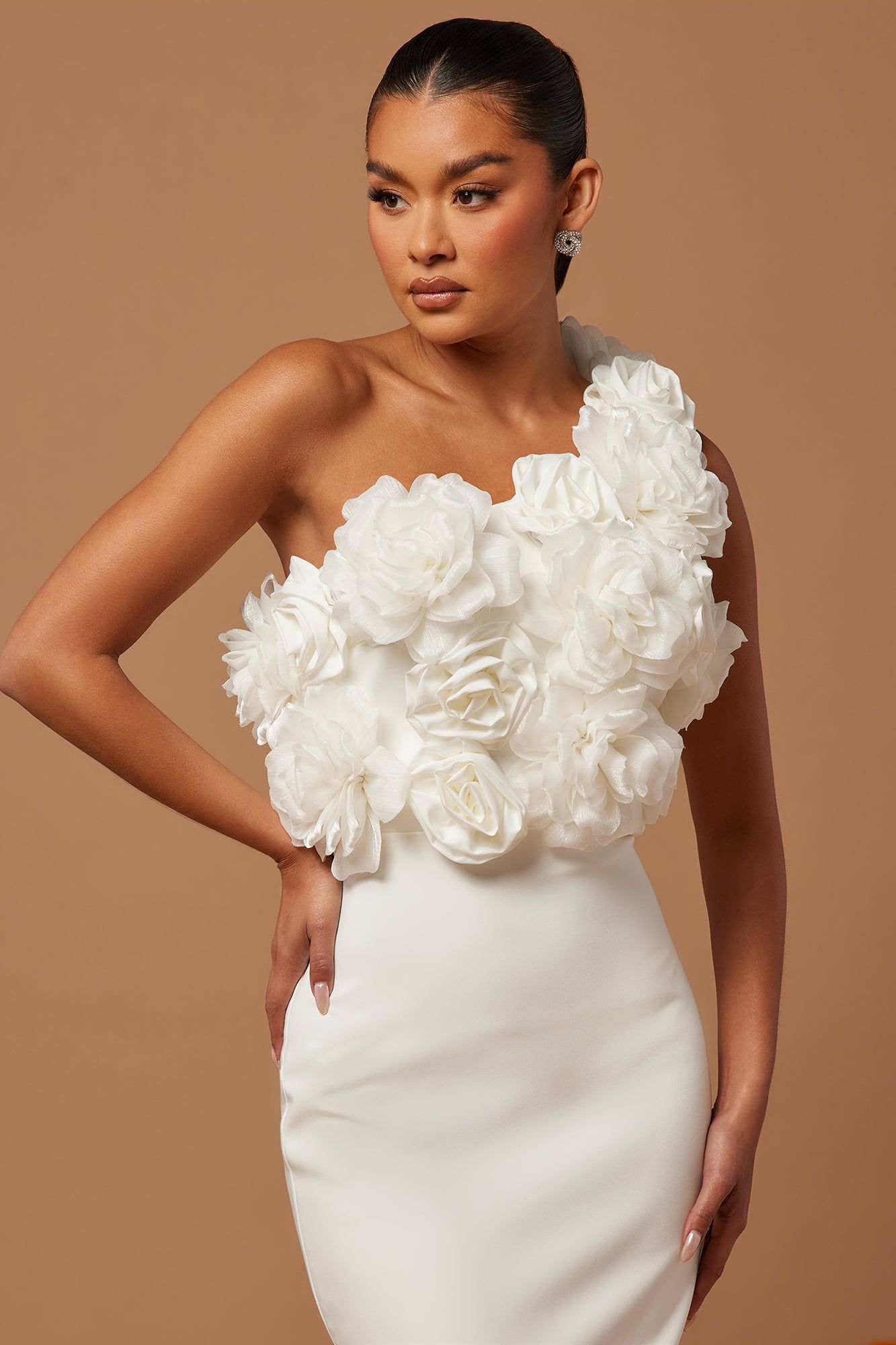 Cindy Floral Midi Dress - White sold by Fashion Nova product image thumbnail 2