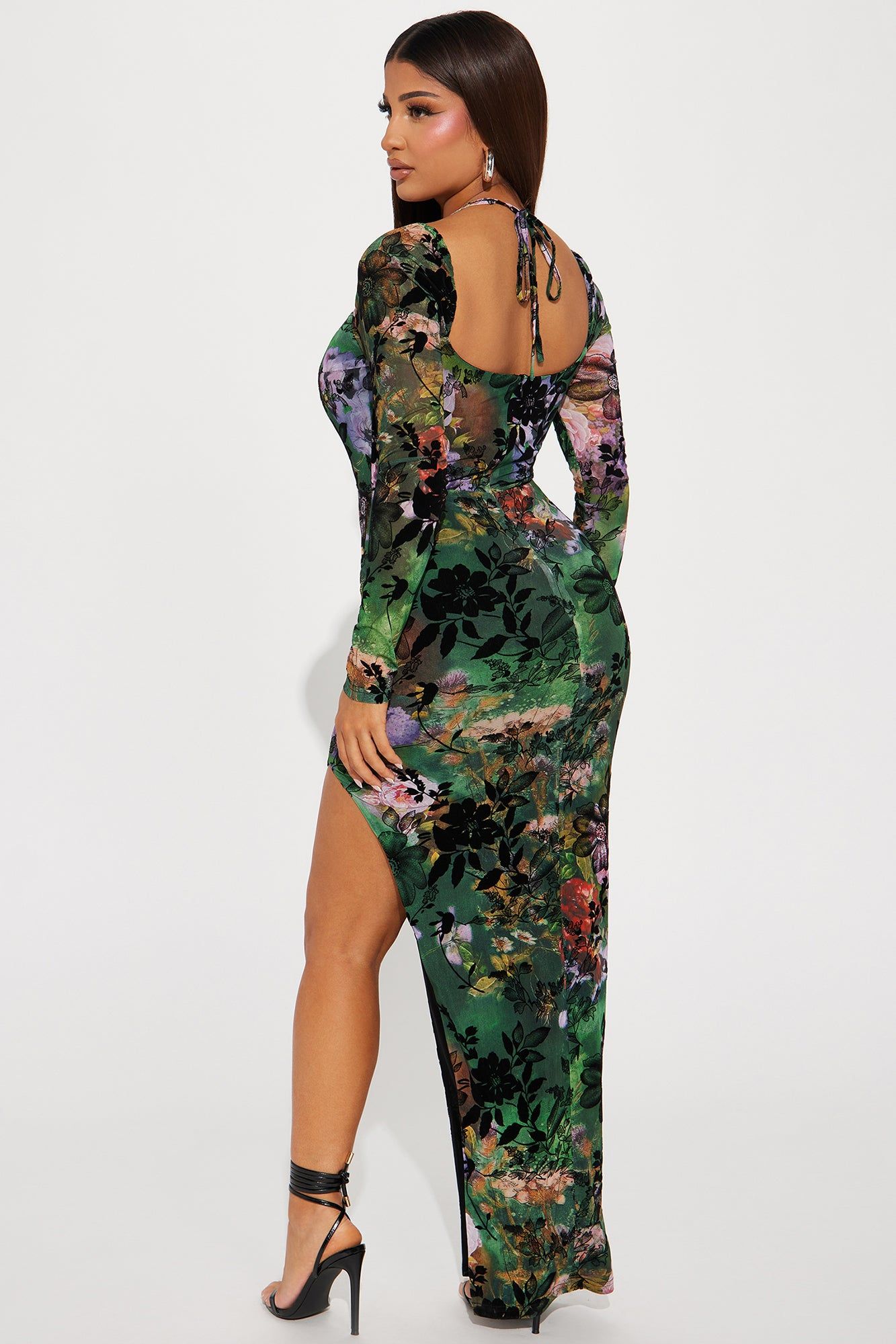 Enchanted Garden Maxi Dress - Green/combo sold by Fashion Nova product image thumbnail 3
