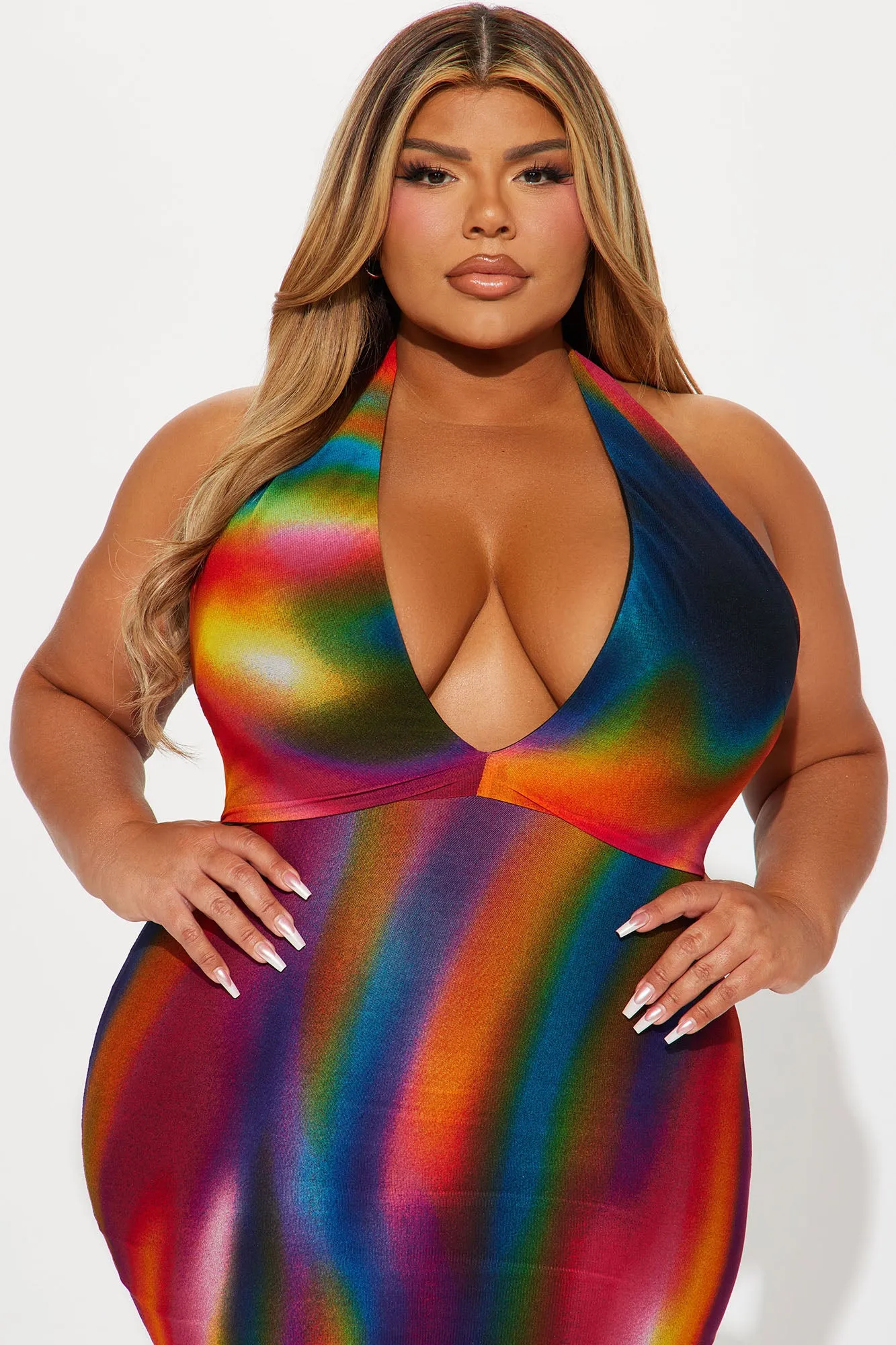 Feel Good Halter Maxi Dress - Multi Color sold by Fashion Nova product image thumbnail 5