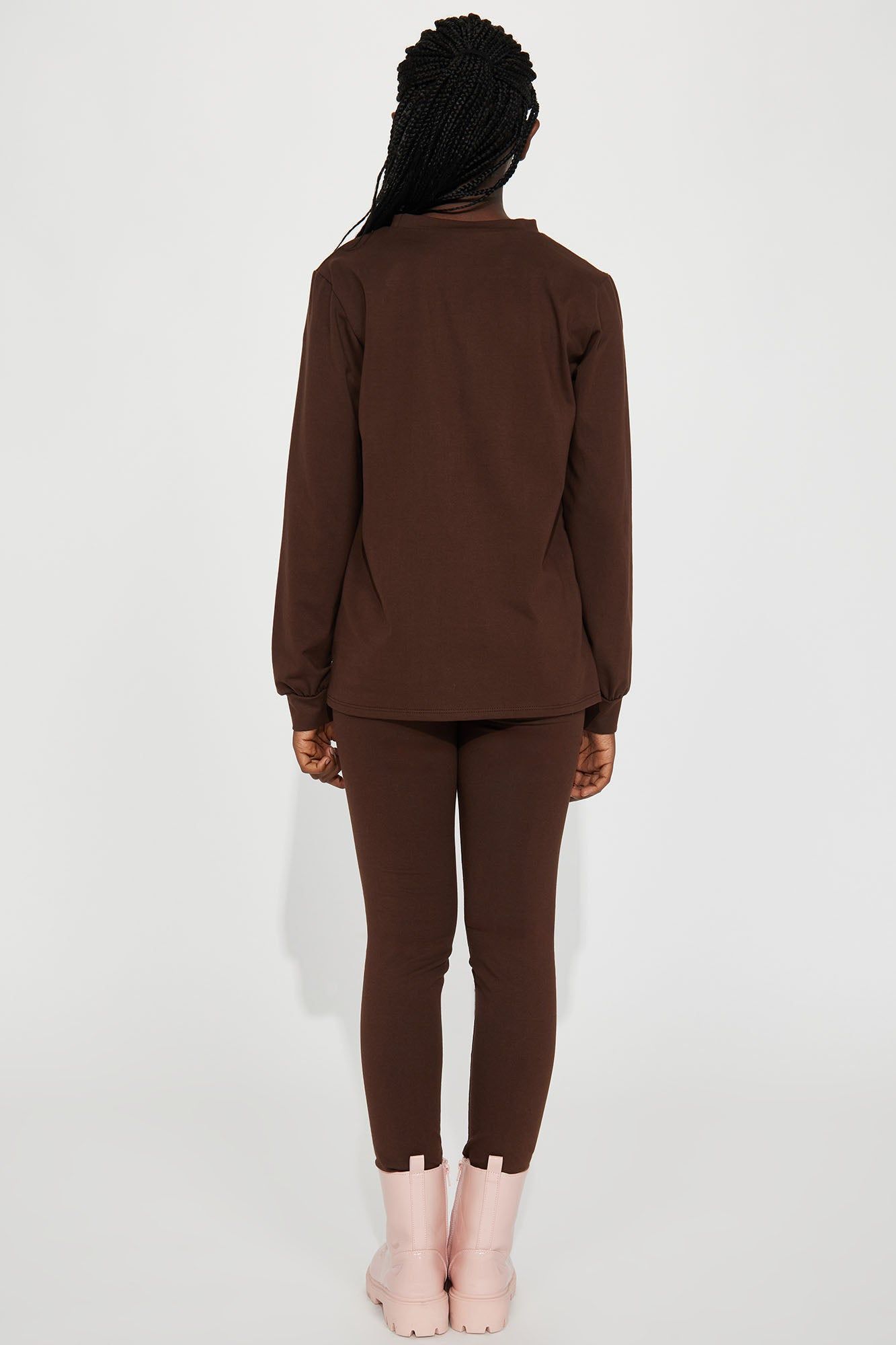 Mini Paparazzi II Legging Set - Chocolate sold by Fashion Nova product image thumbnail 3