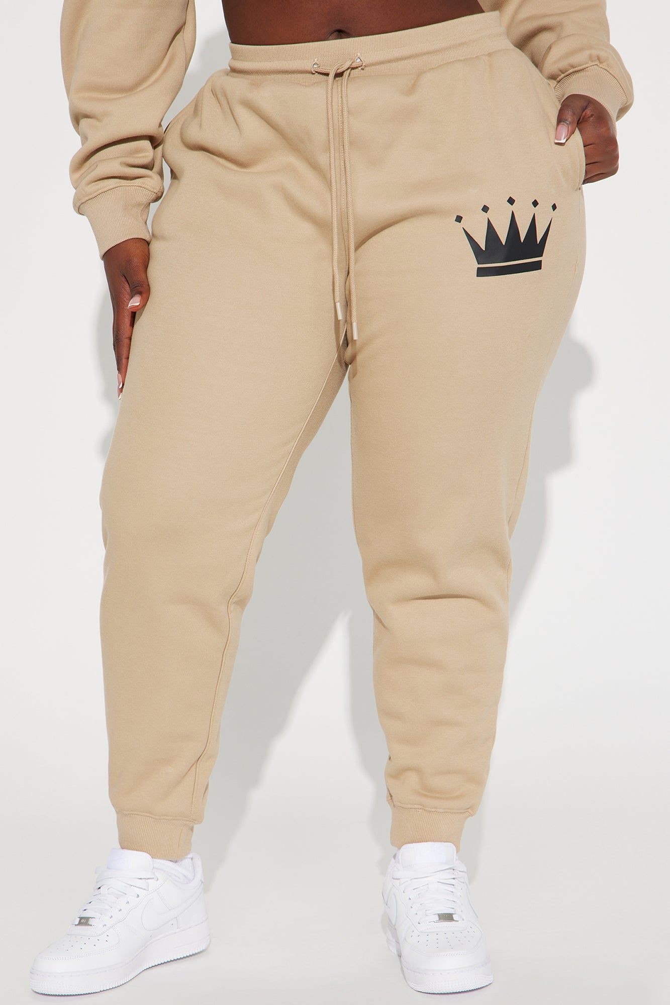 Family Goals Women's Queen Jogger - Taupe sold by Fashion Nova product image thumbnail 6