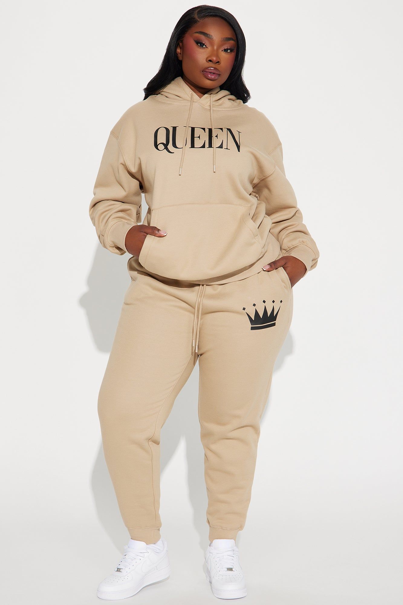 Family Goals Women's Queen Jogger - Taupe sold by Fashion Nova product image thumbnail 5