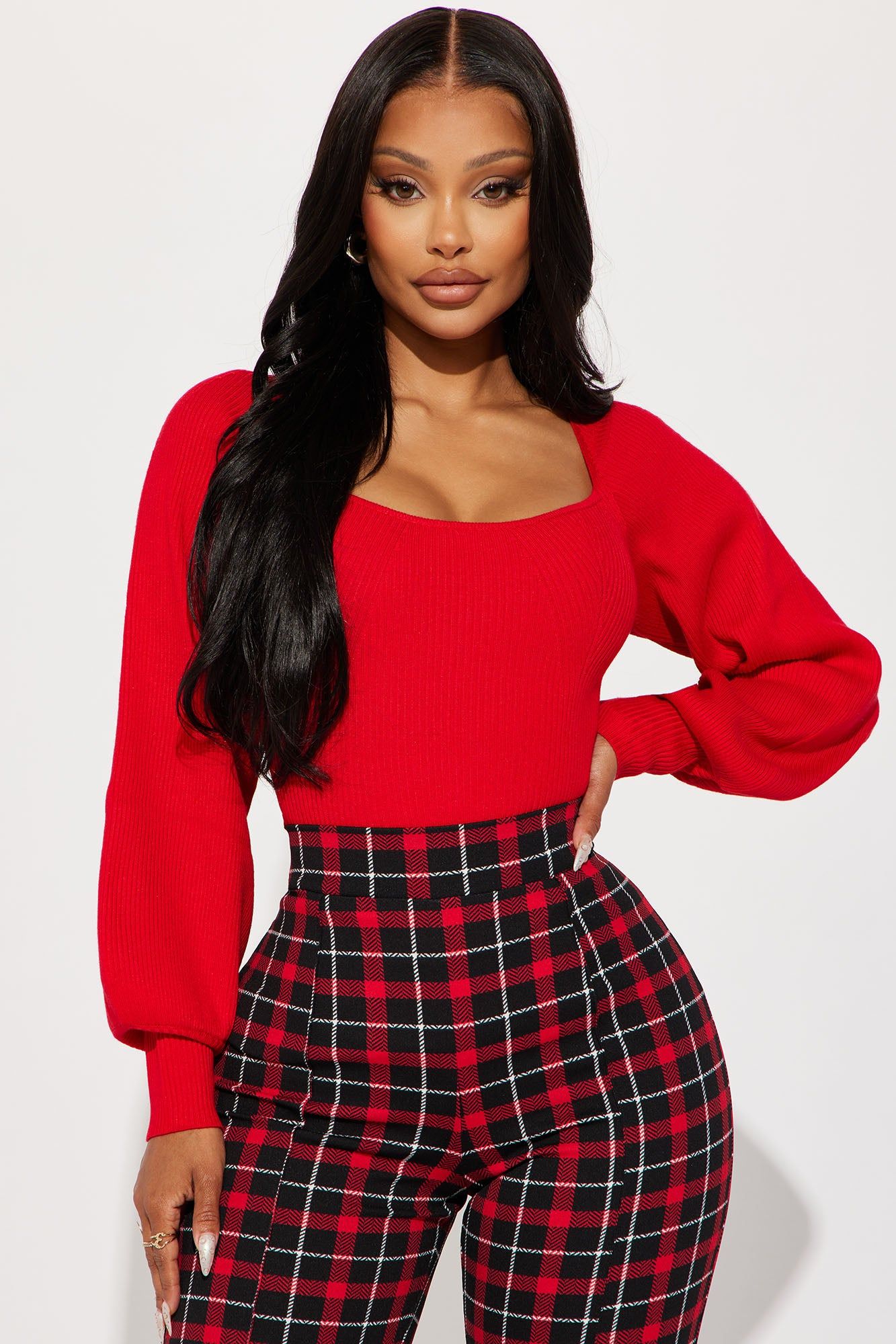 Kaydee Sweater - Red sold by Fashion Nova