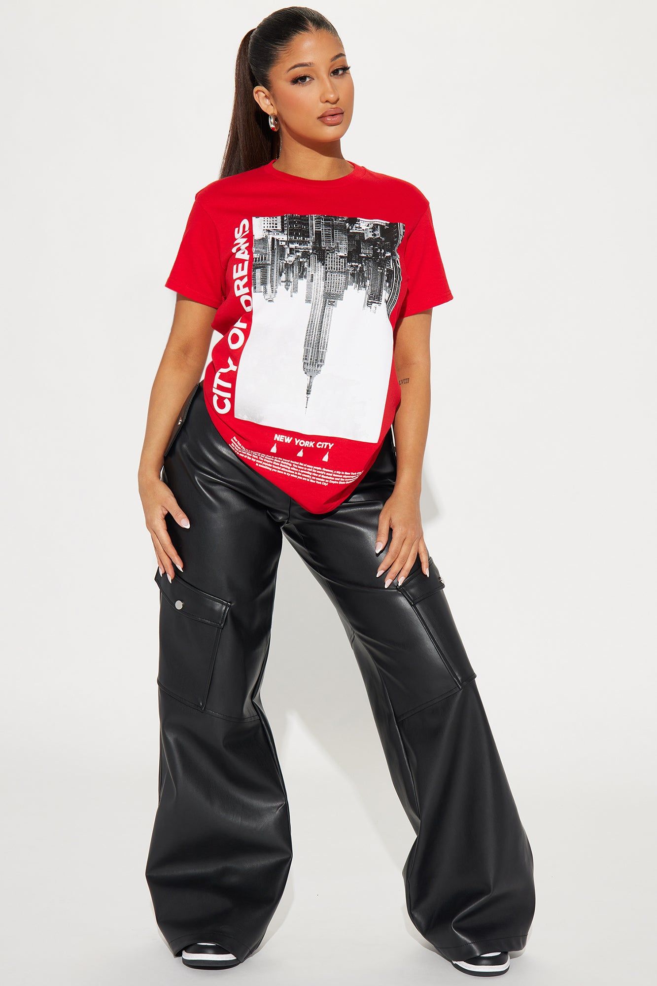 New York Is The City of Dreams Tee - Red sold by Fashion Nova product image thumbnail 2