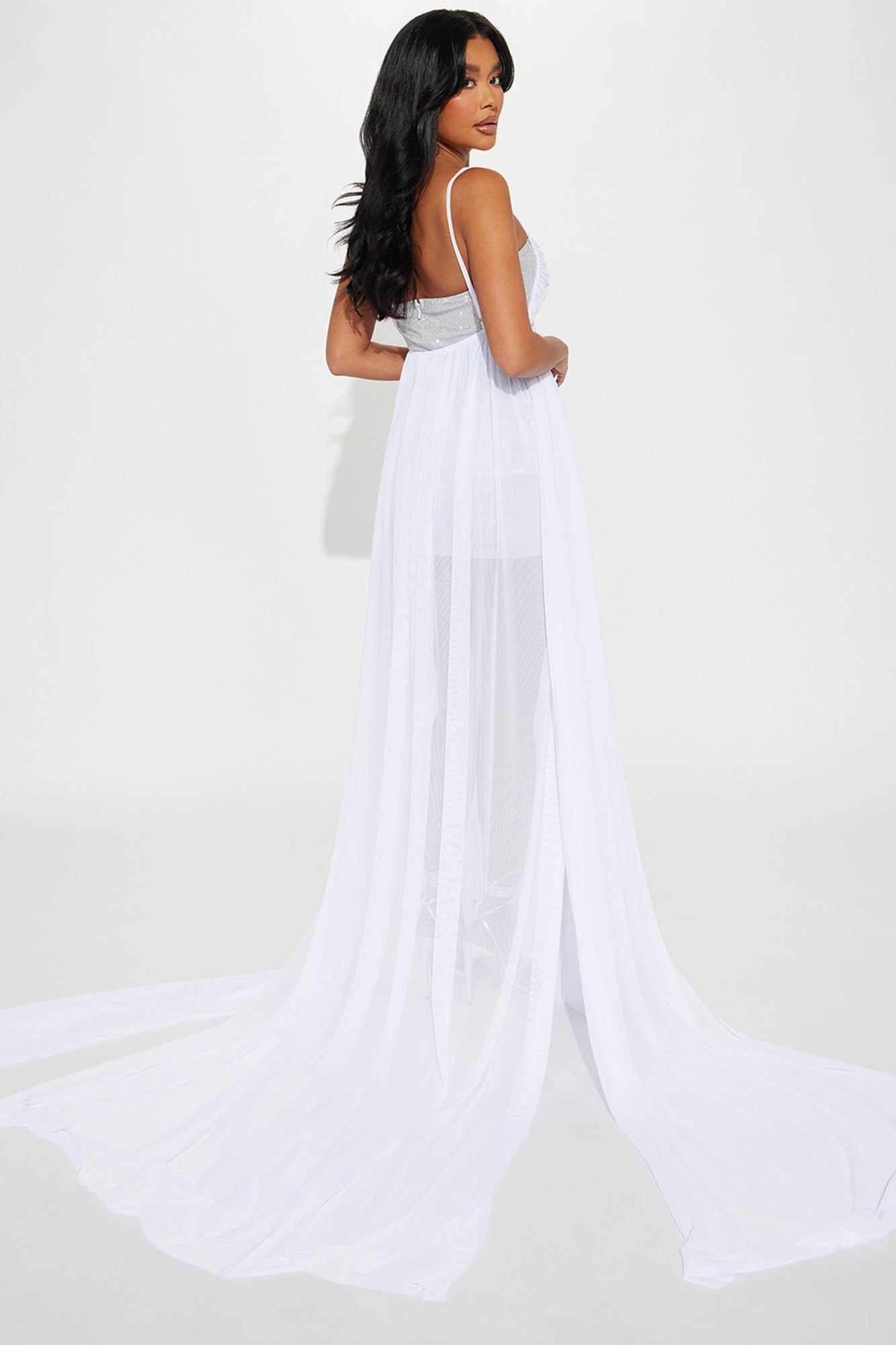 Serena Tulle Gown - Silver sold by Fashion Nova product image thumbnail 3