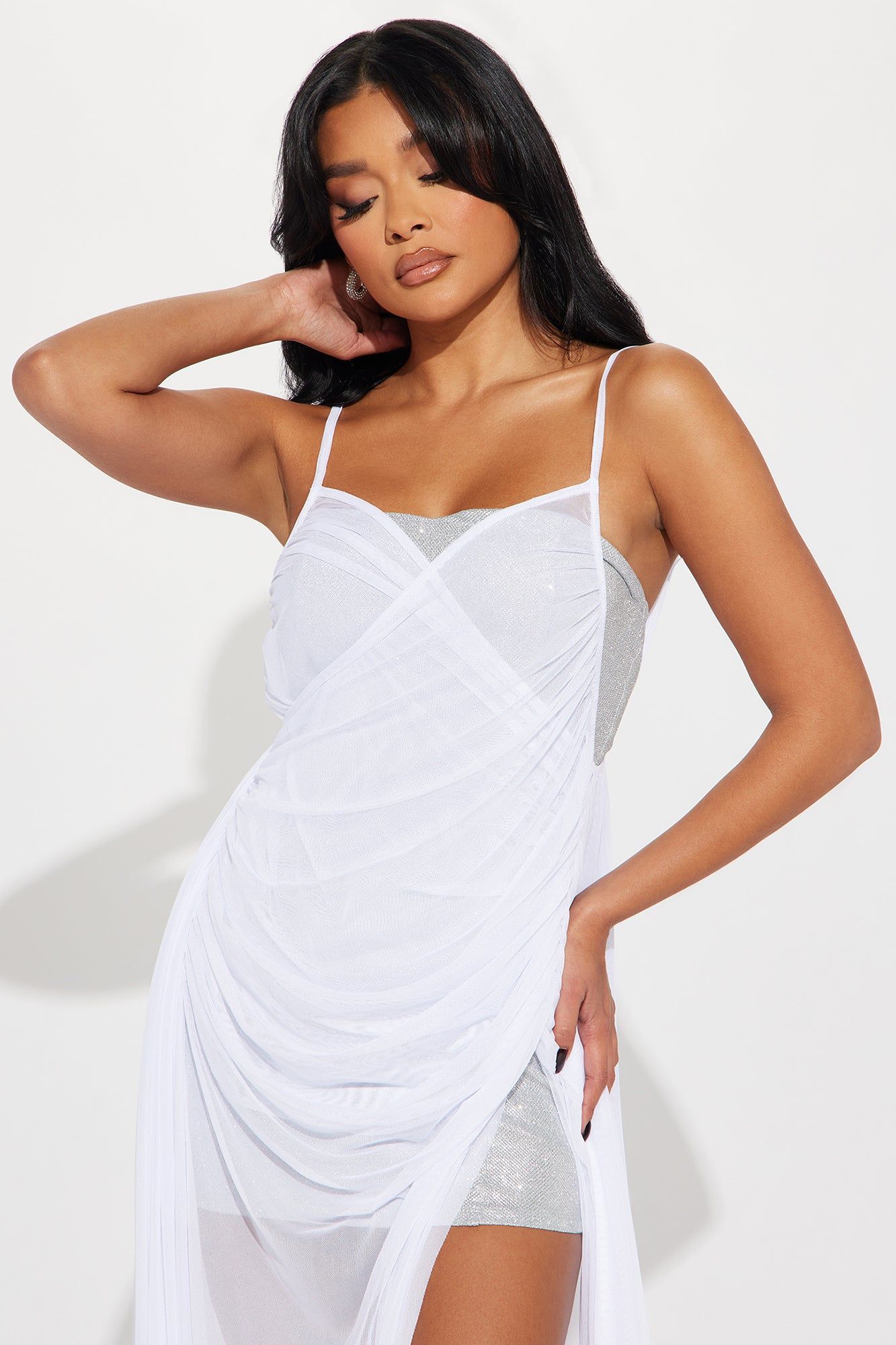 Serena Tulle Gown - Silver sold by Fashion Nova product image thumbnail 2