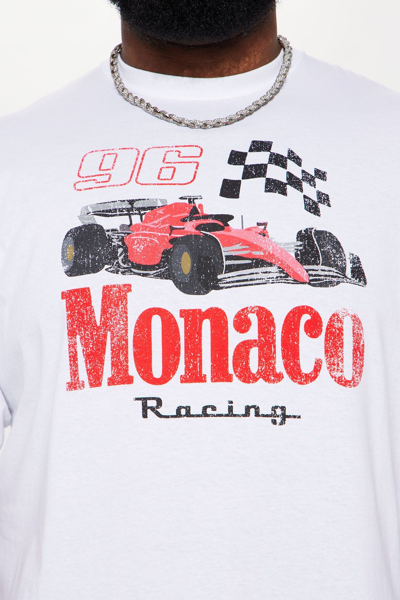 Monaco Racing Short Sleeve Tee - White sold by Fashion Nova product image thumbnail 6