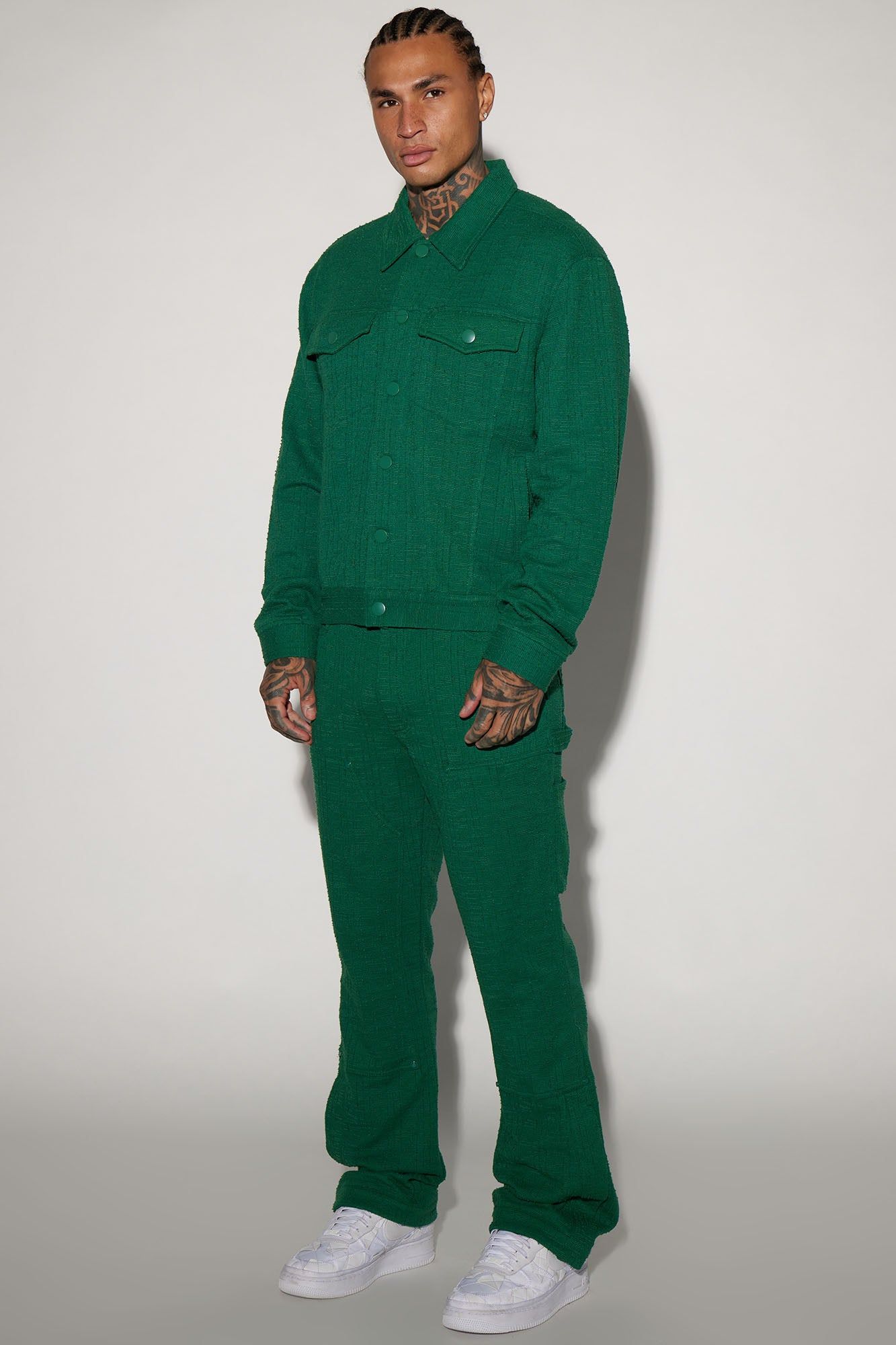 Jordan Textured Carpenter Pants - Green sold by Fashion Nova product image thumbnail 2