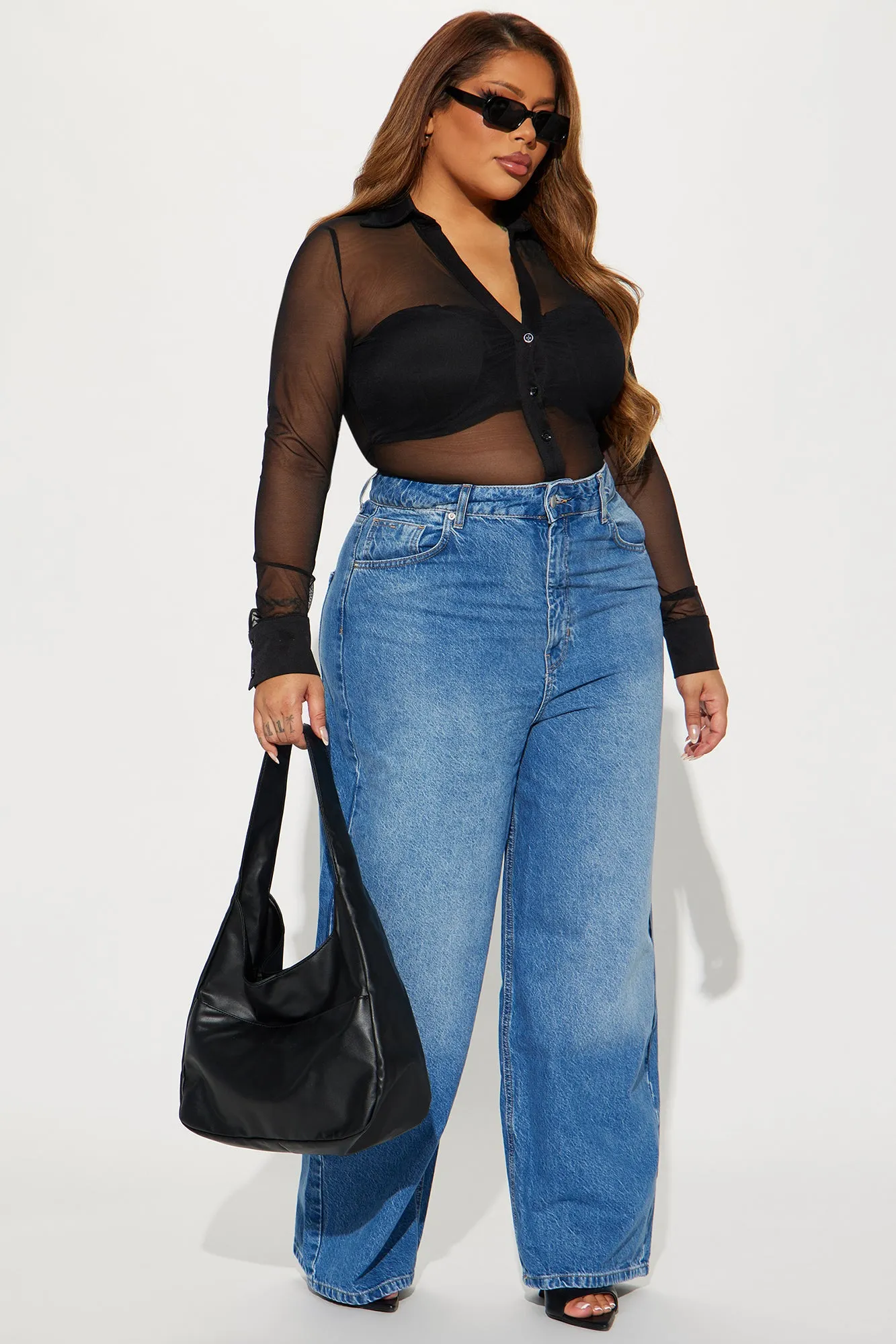 About The Business Mesh Bodysuit - Black sold by Fashion Nova product image thumbnail 5