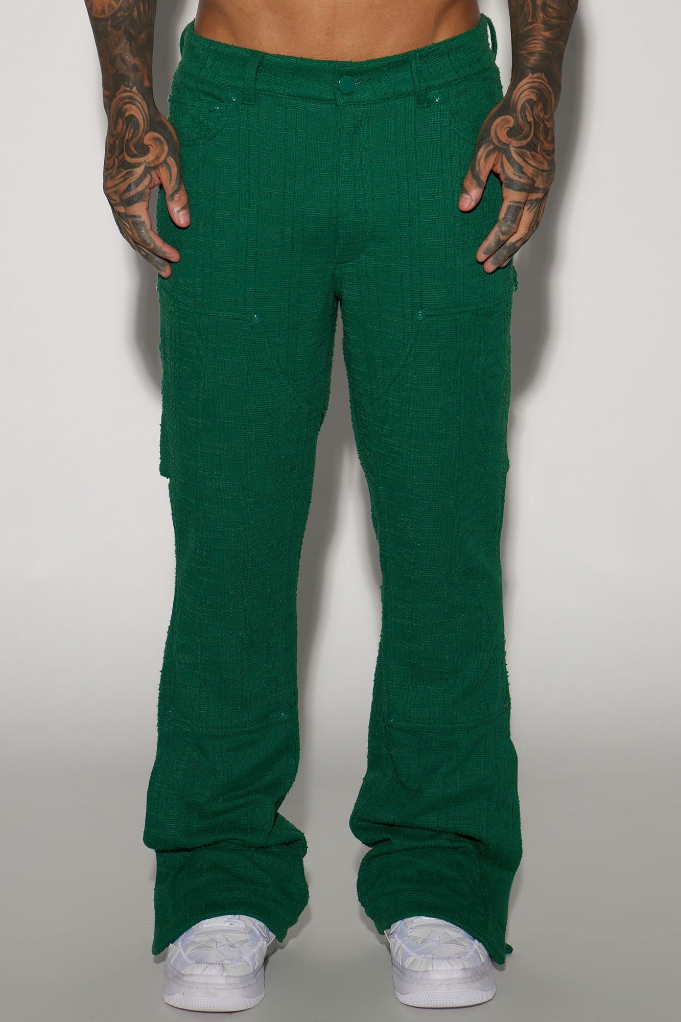 Jordan Textured Carpenter Pants - Green sold by Fashion Nova product image thumbnail 3