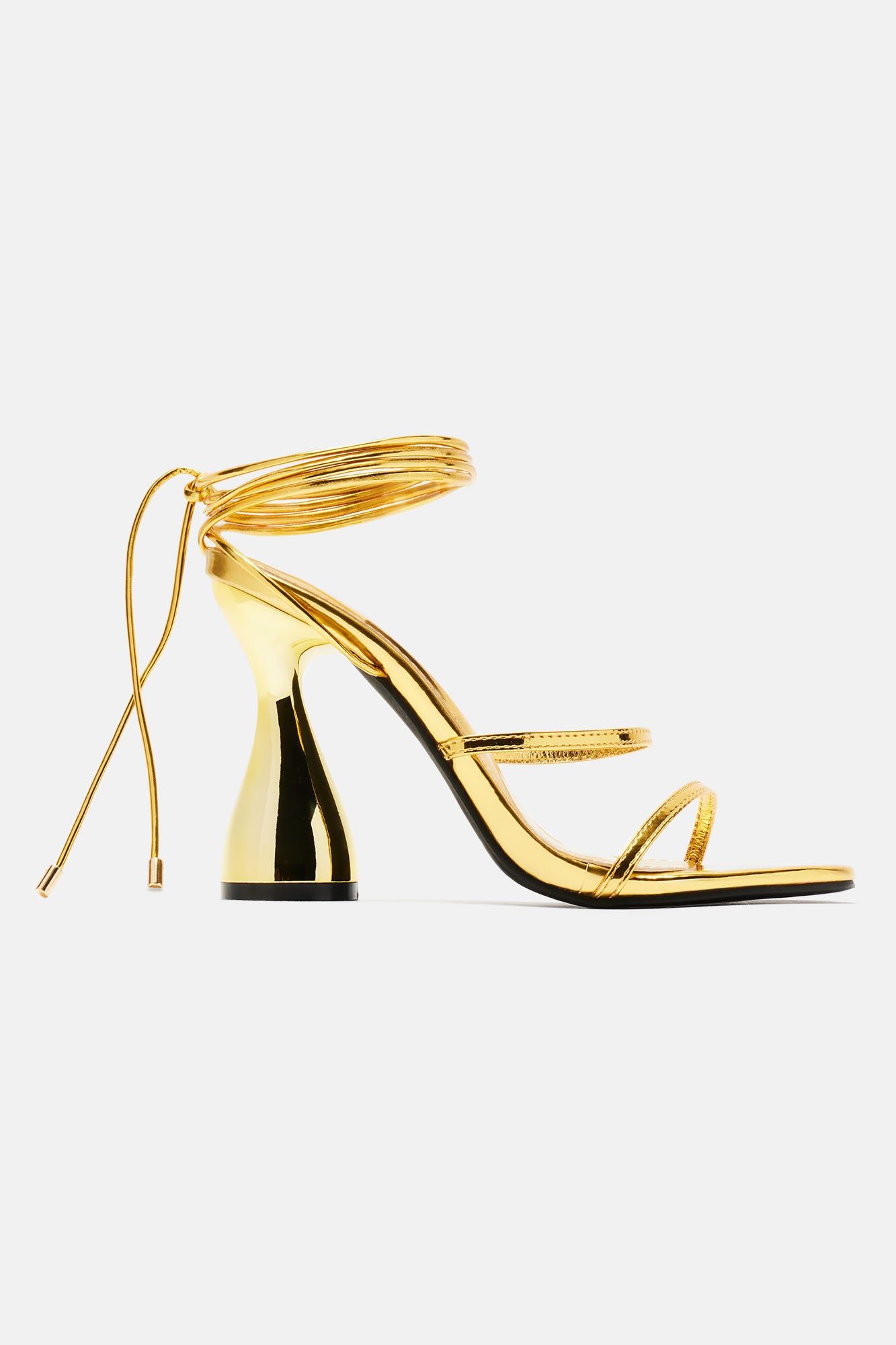 Out And About Wrap Up Heels - Gold sold by Fashion Nova product image thumbnail 4