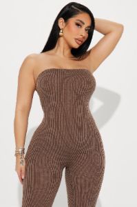 Kyra 2 Piece Jumpsuit Set - Brown sold by Fashion Nova