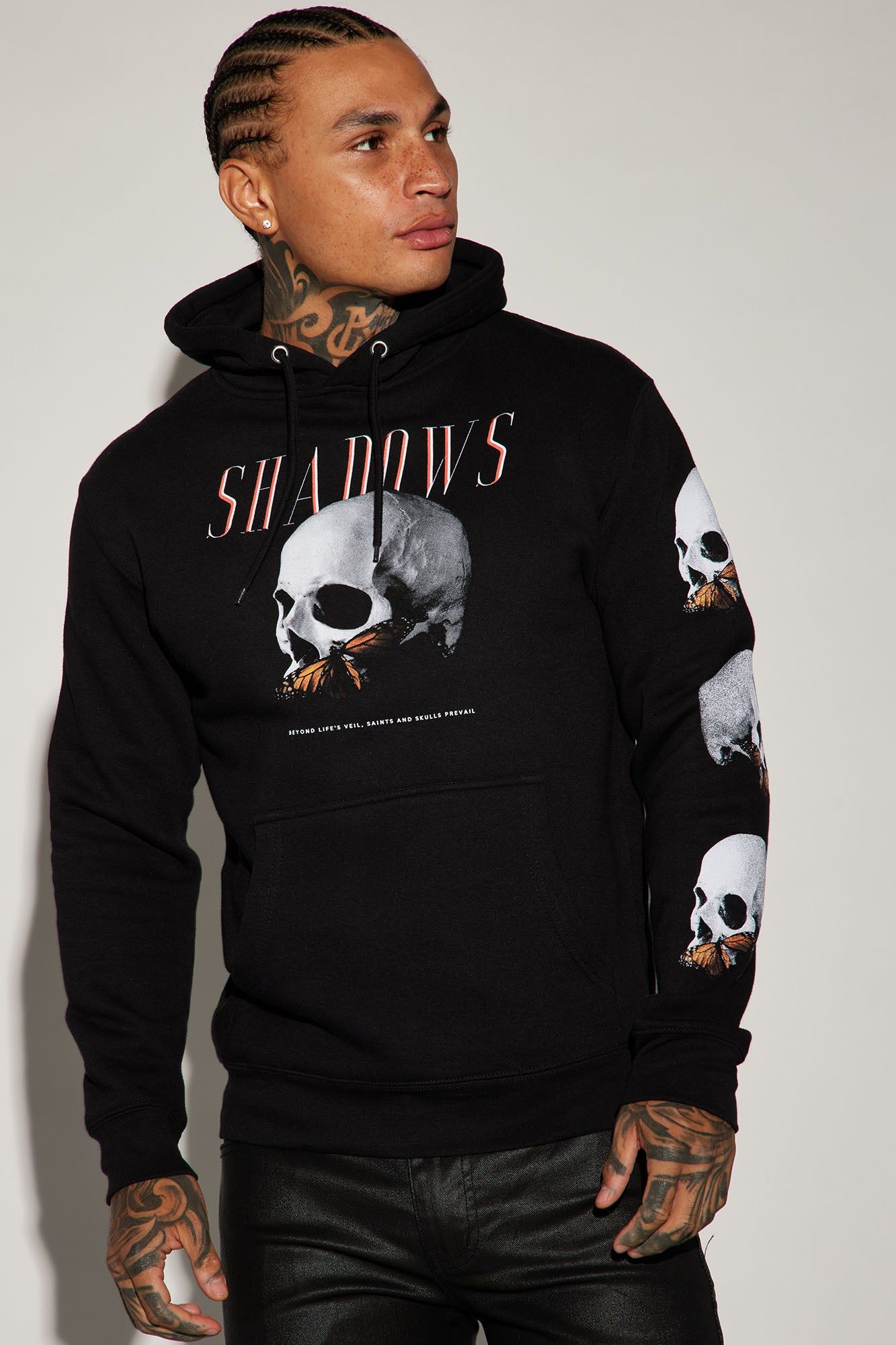 Shadow Saints Hoodie - Black sold by Fashion Nova