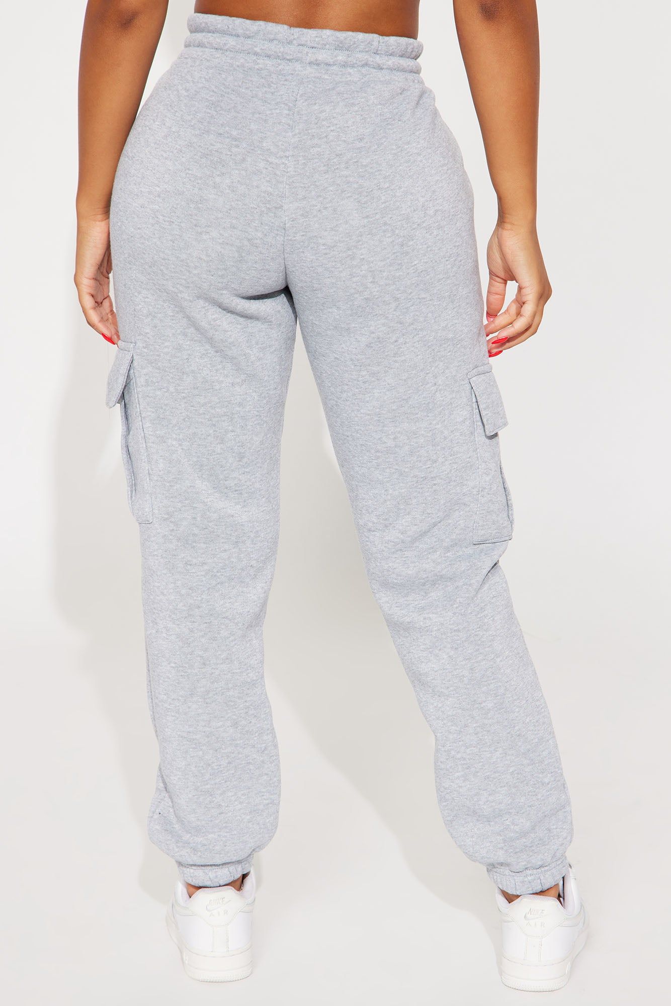My Goodies Fleece Cargo Lounge Jogger - Heather Grey sold by Fashion Nova product image thumbnail 3