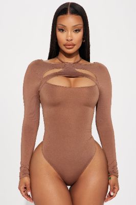 Do What I Want Bodysuit - Mocha sold by Fashion Nova
