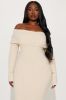 Nayeli Snatched Maxi Dress - Cream sold by Fashion Nova