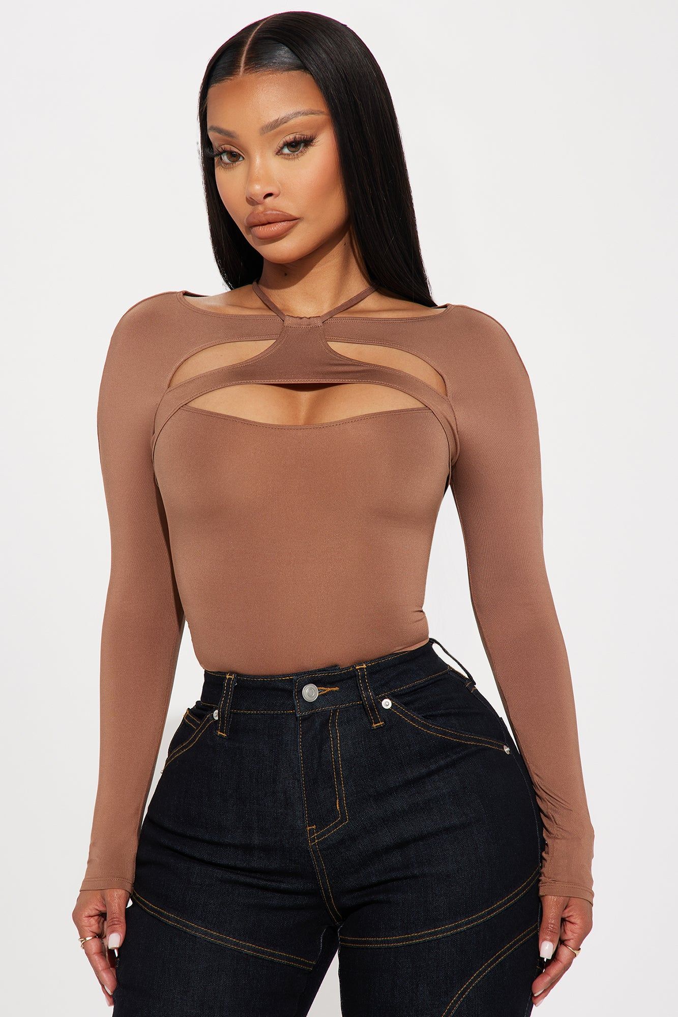 Do What I Want Bodysuit - Mocha sold by Fashion Nova product image thumbnail 3