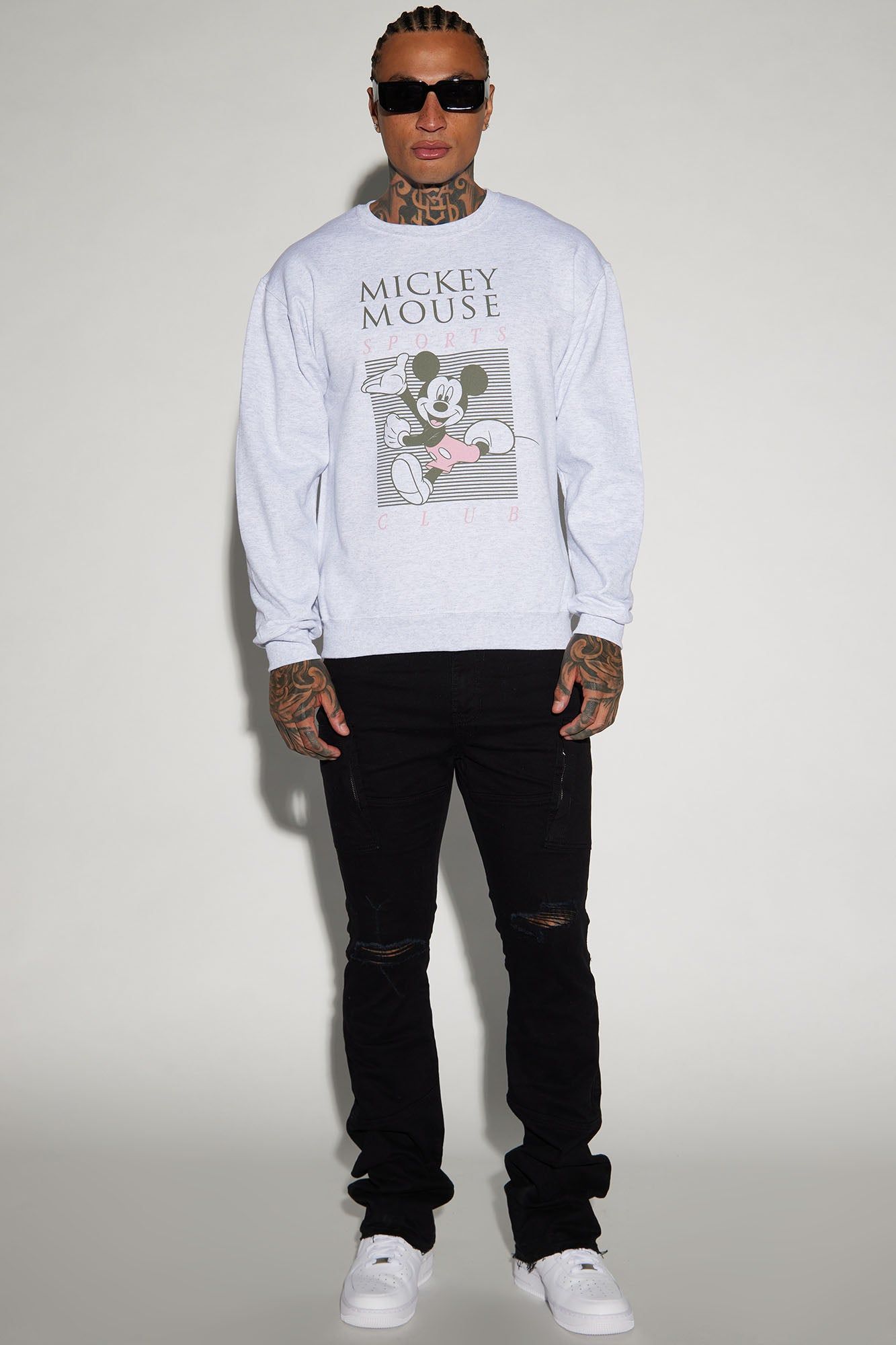 Disney Mickey Mouse Sports Club Crewneck Sweater - Grey sold by Fashion Nova product image thumbnail 2