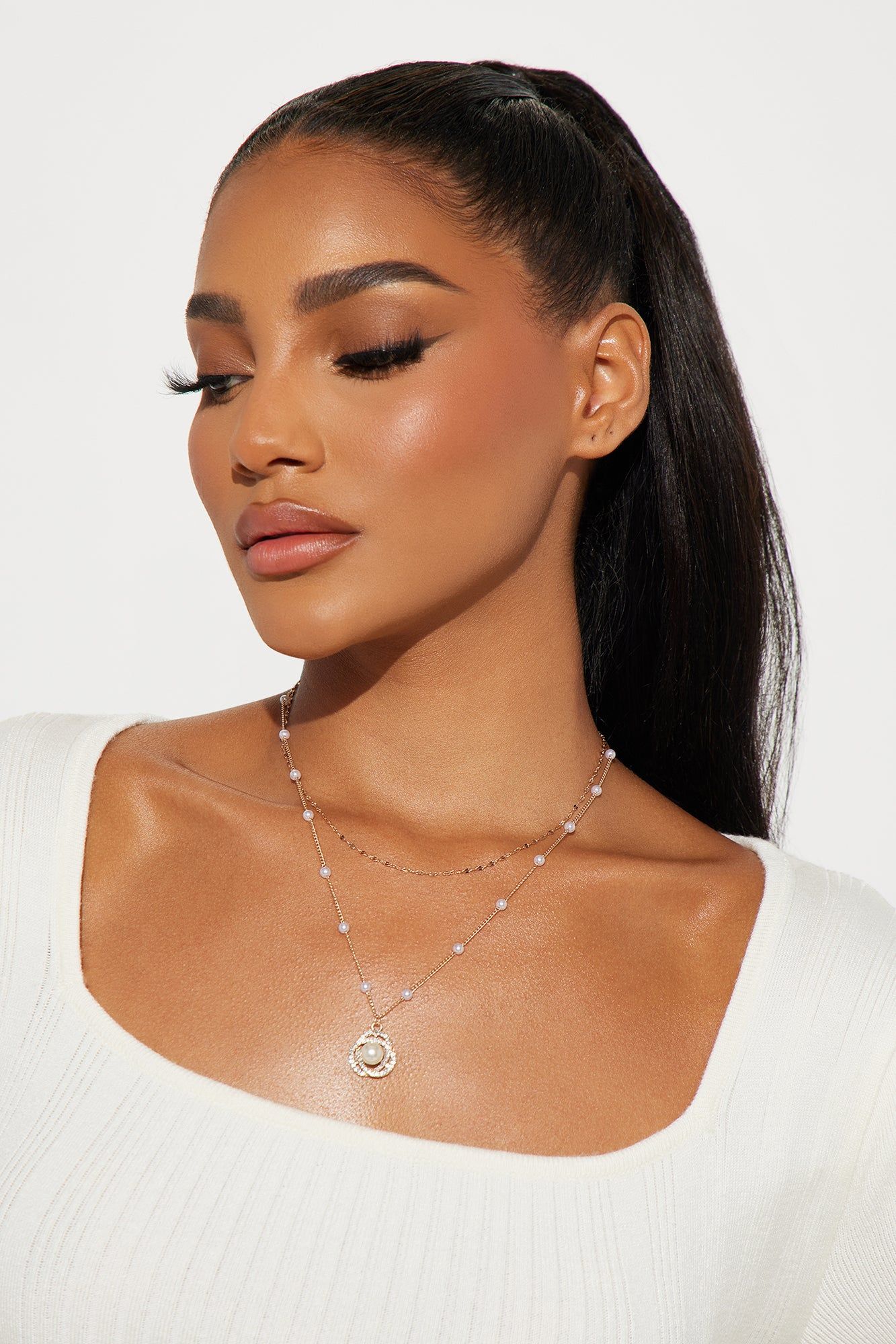Pearl Seeker Necklace - Gold sold by Fashion Nova product image thumbnail 2