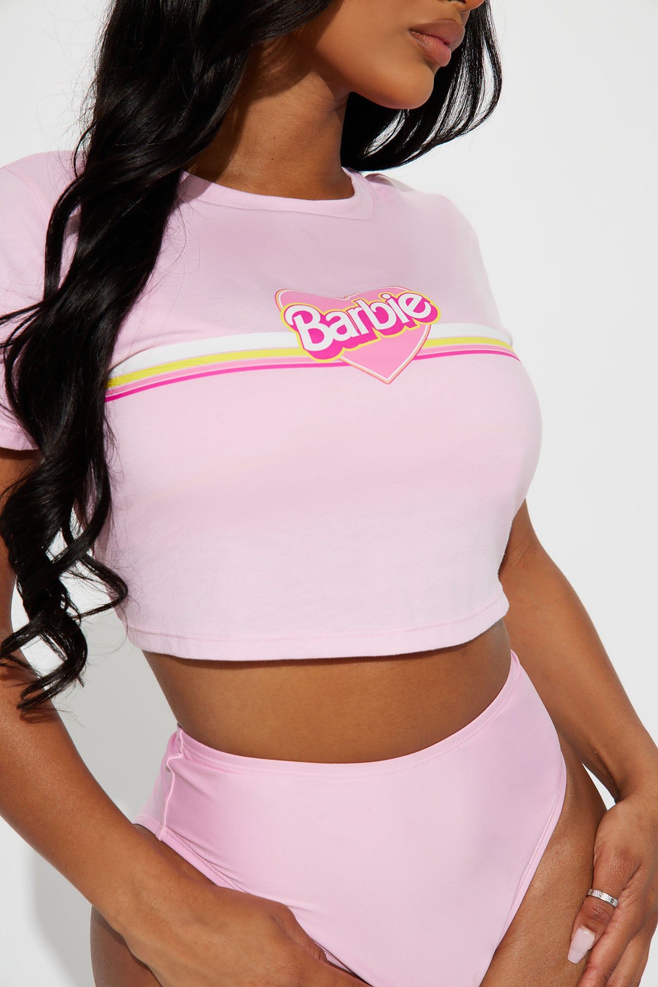 Barbie Girl 3 Piece Bikini Set - Pink sold by Fashion Nova product image thumbnail 5