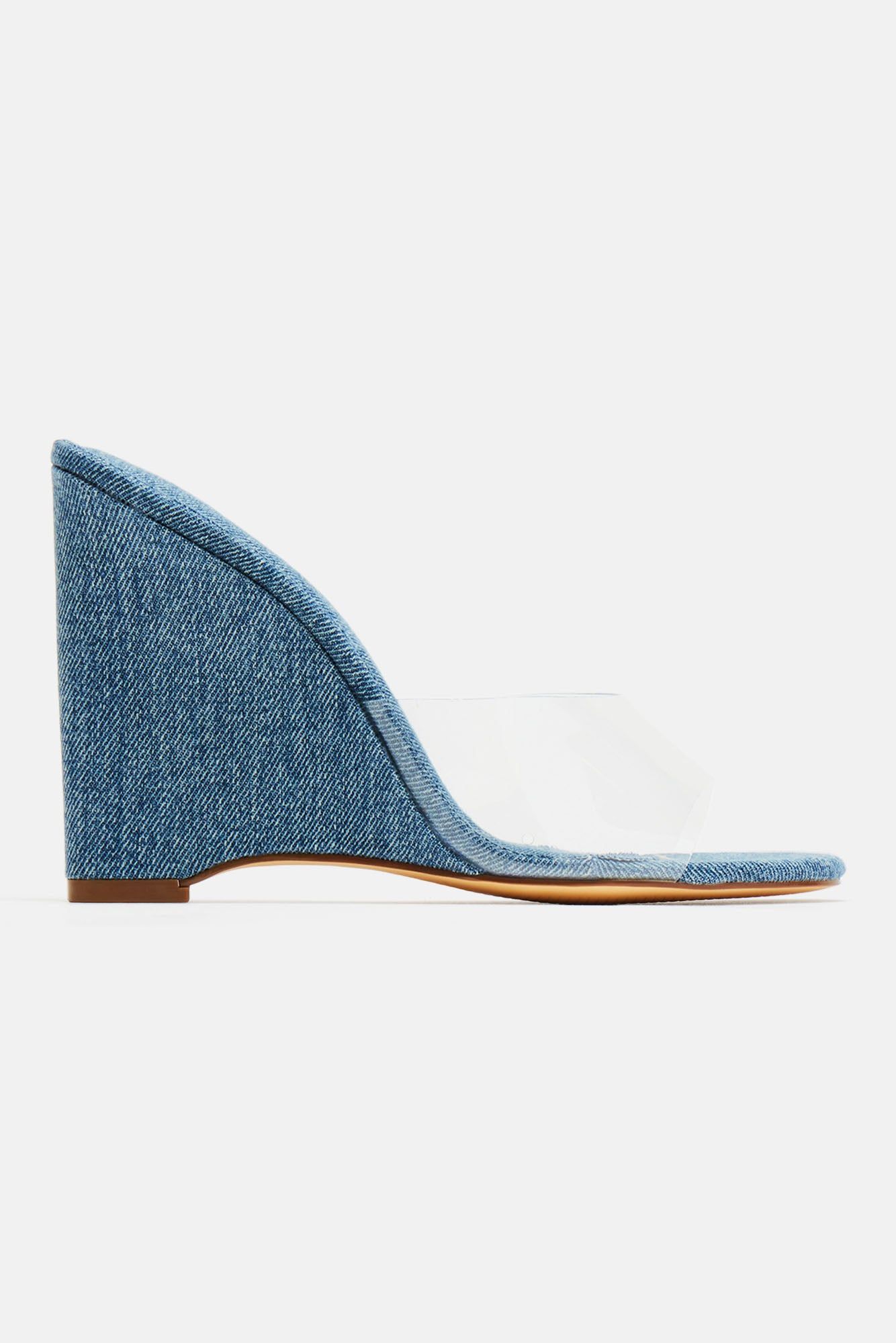 Great Findings Wedges - Denim sold by Fashion Nova product image thumbnail 3