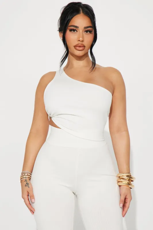 Taylor Snatched Top - Off White sold by Fashion Nova