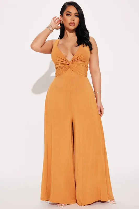 Don't Doubt Me Jumpsuit - Mustard sold by Fashion Nova