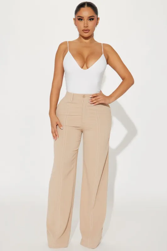 Payton Trouser Pant - Taupe sold by Fashion Nova