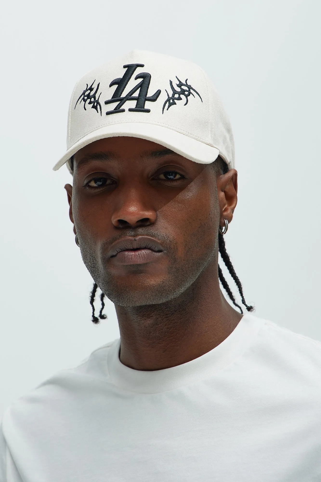 La Tattoo Inspired Snapback Hat - Stone sold by Fashion Nova