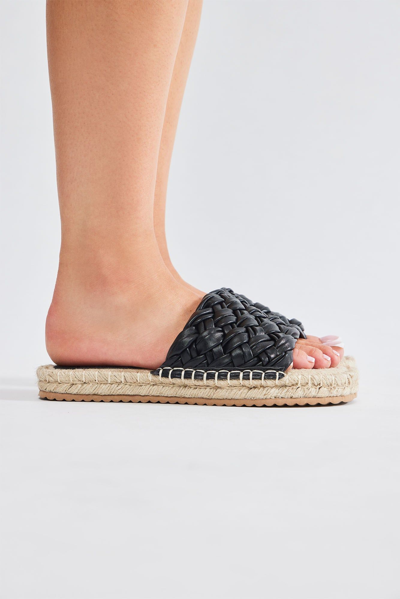 Ari Jute Sandals - Black sold by Fashion Nova product image thumbnail 4