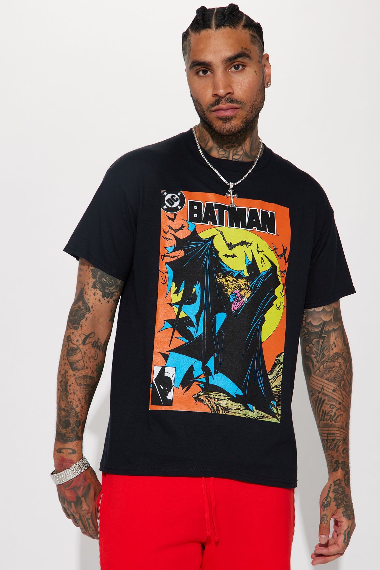 Batman Comicbook Cover Short Sleeve Tee - Black sold by Fashion Nova