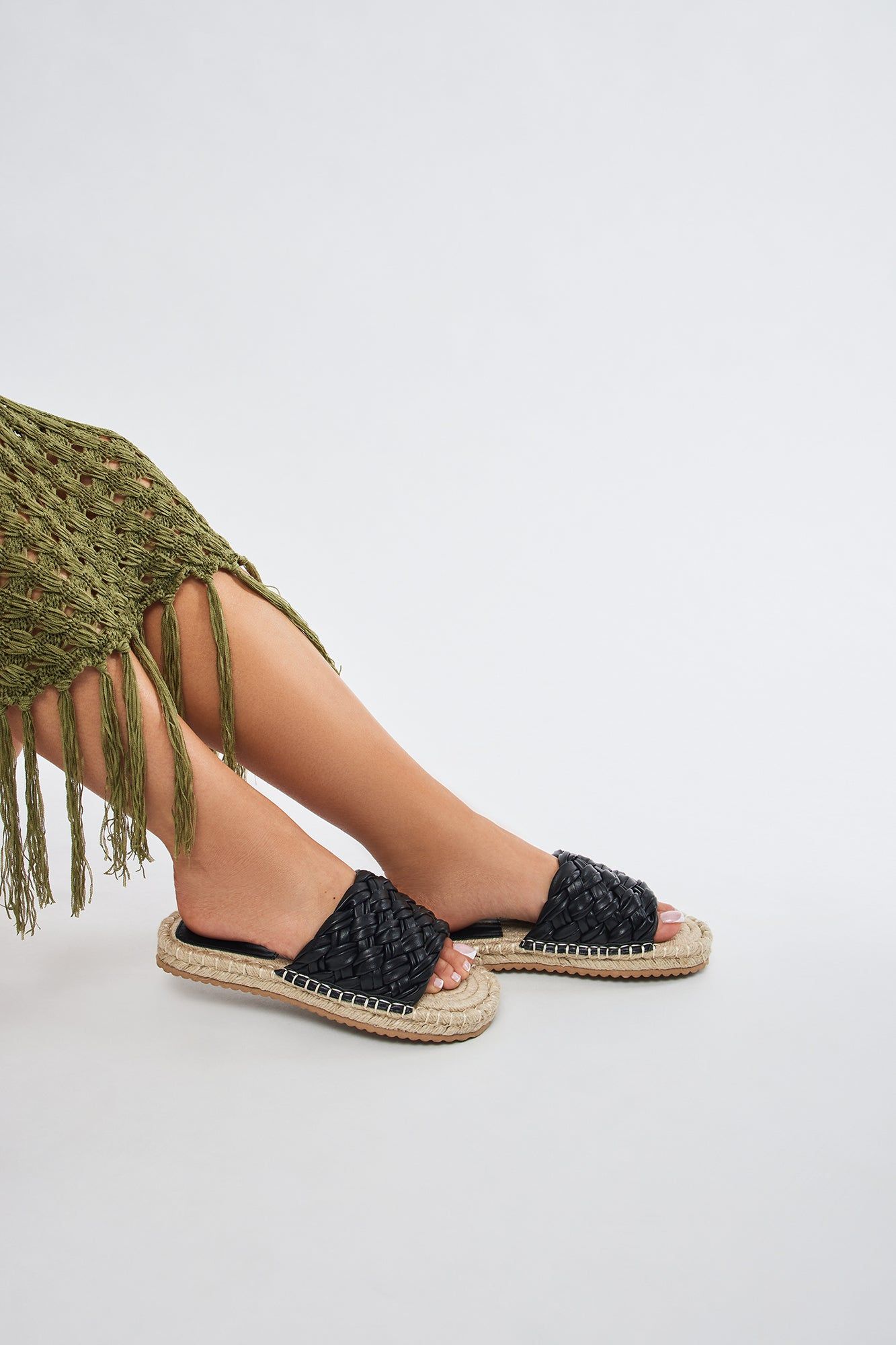 Ari Jute Sandals - Black sold by Fashion Nova product image thumbnail 3