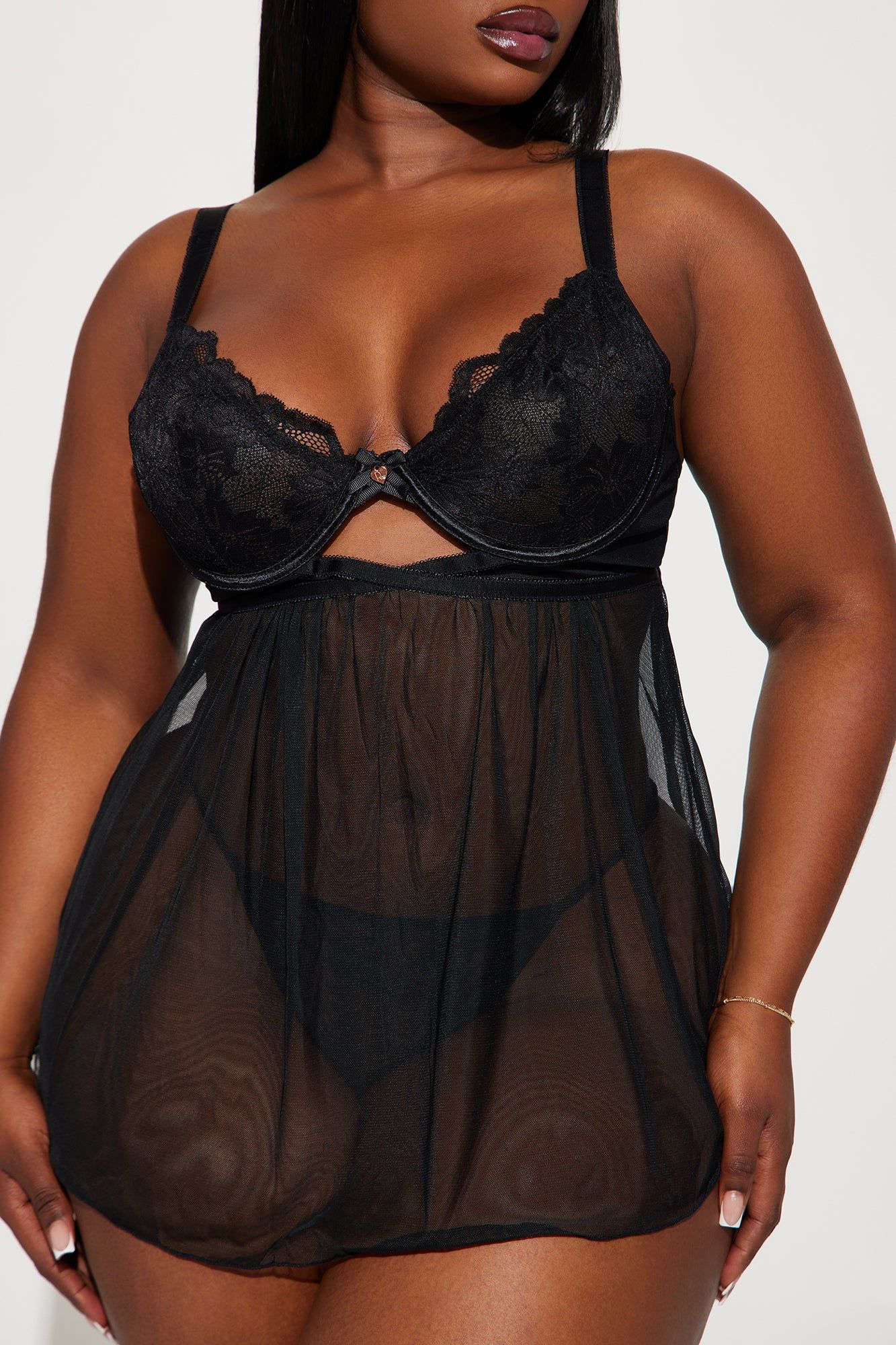Match Made In Heaven Babydoll - Black sold by Fashion Nova product image thumbnail 2