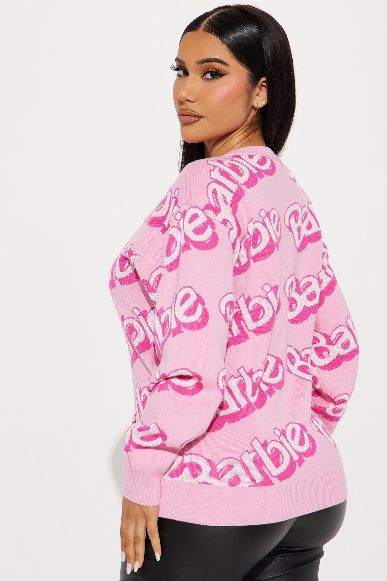 Barbie World Crew Neck Sweater - Pink sold by Fashion Nova product image thumbnail 3